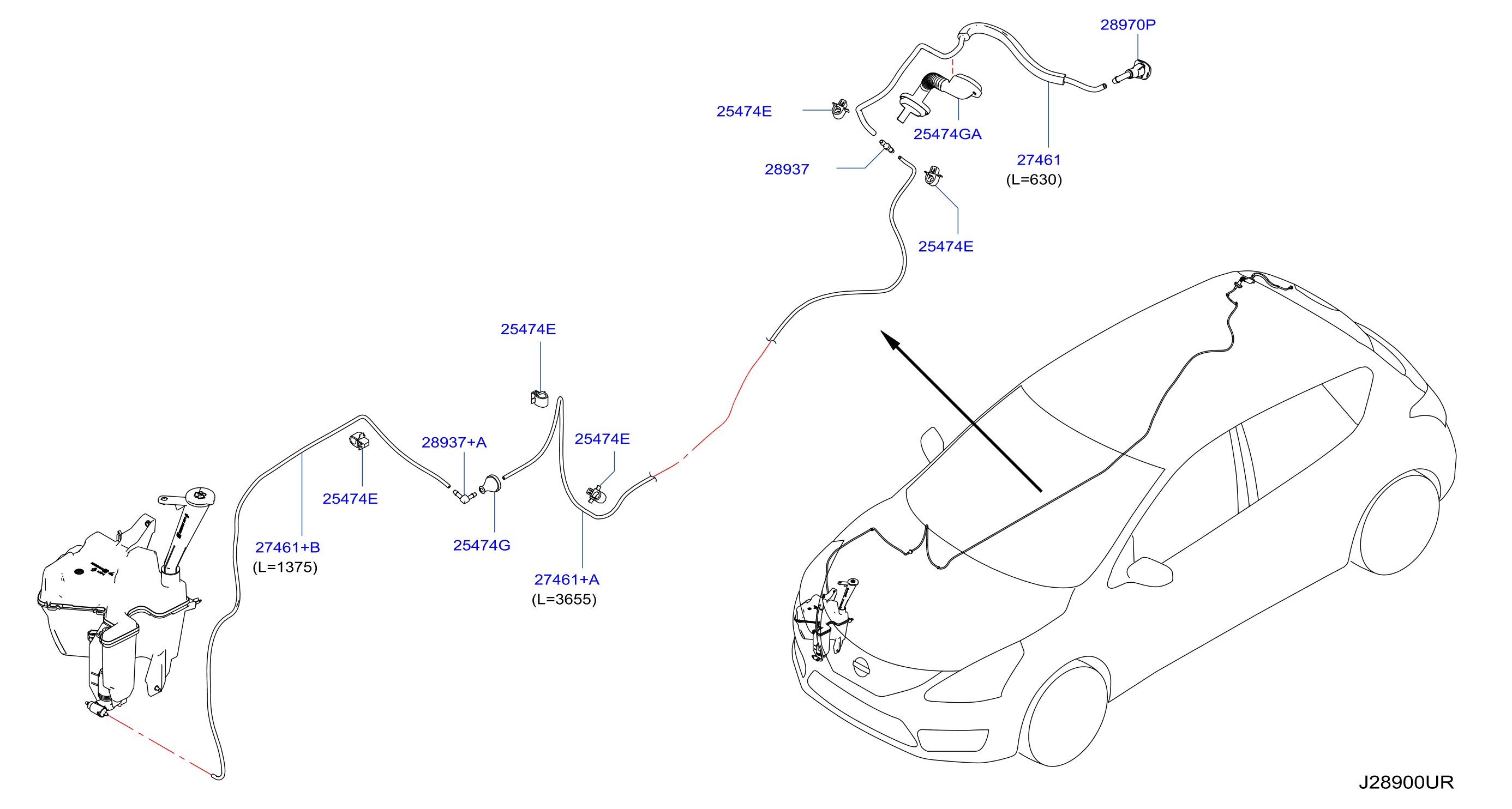 Windshield Washer Rear