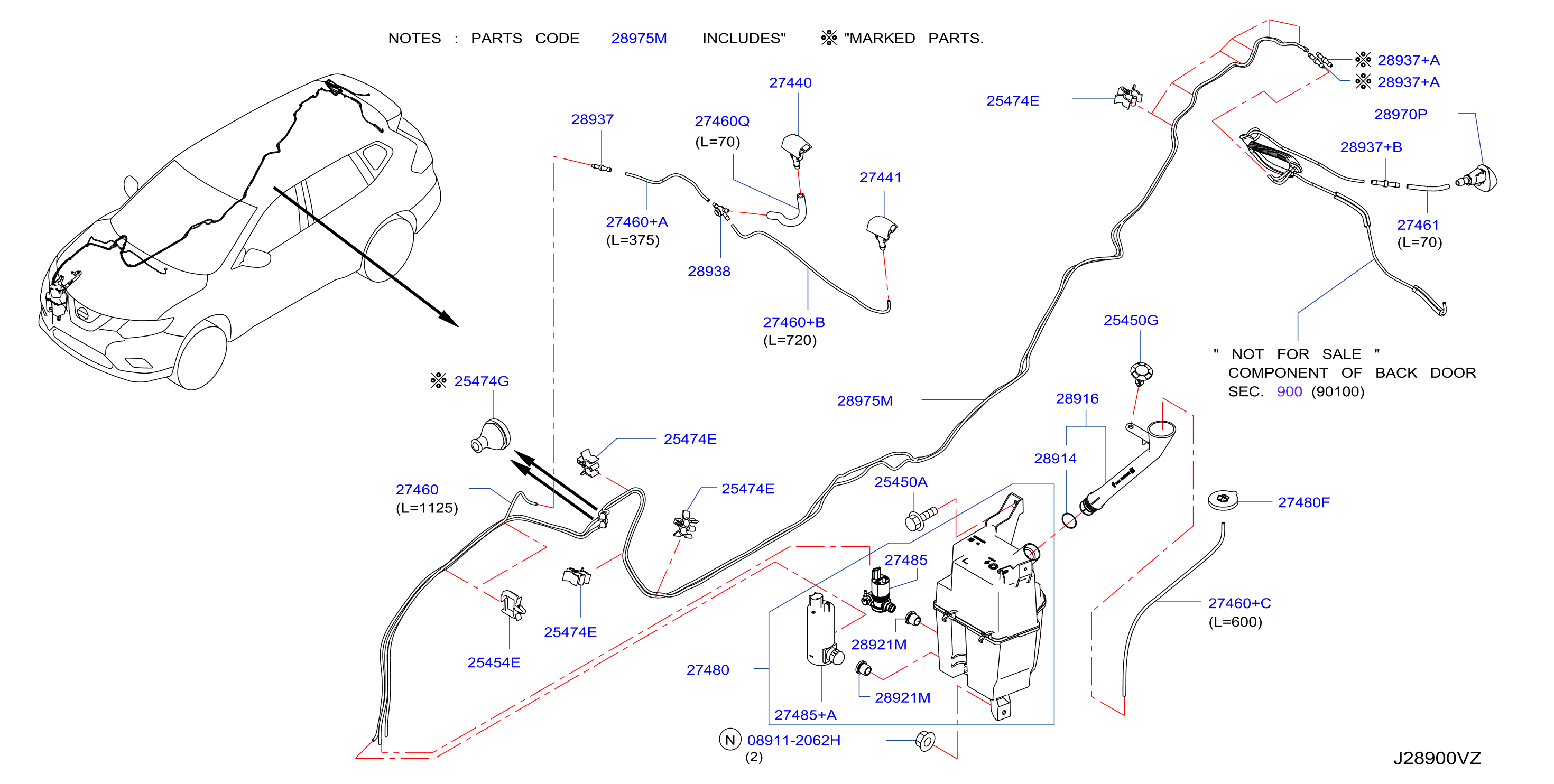 Windshield Washer With Avm Camera