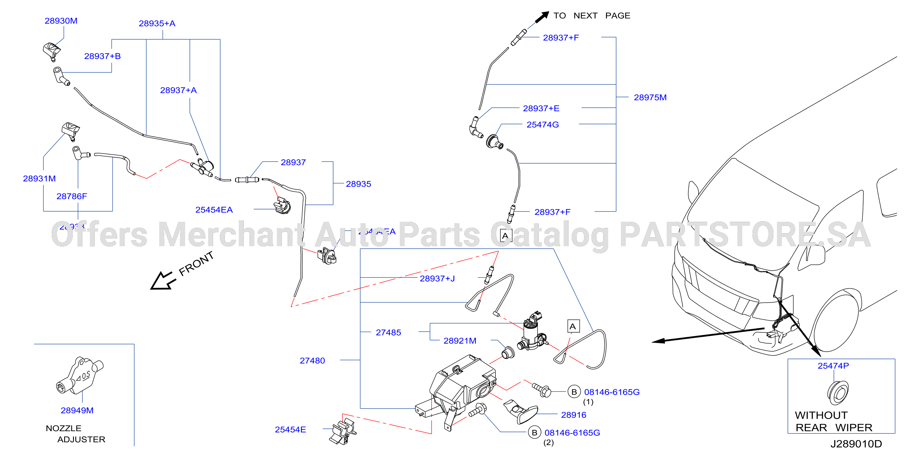Windshield Washer Front