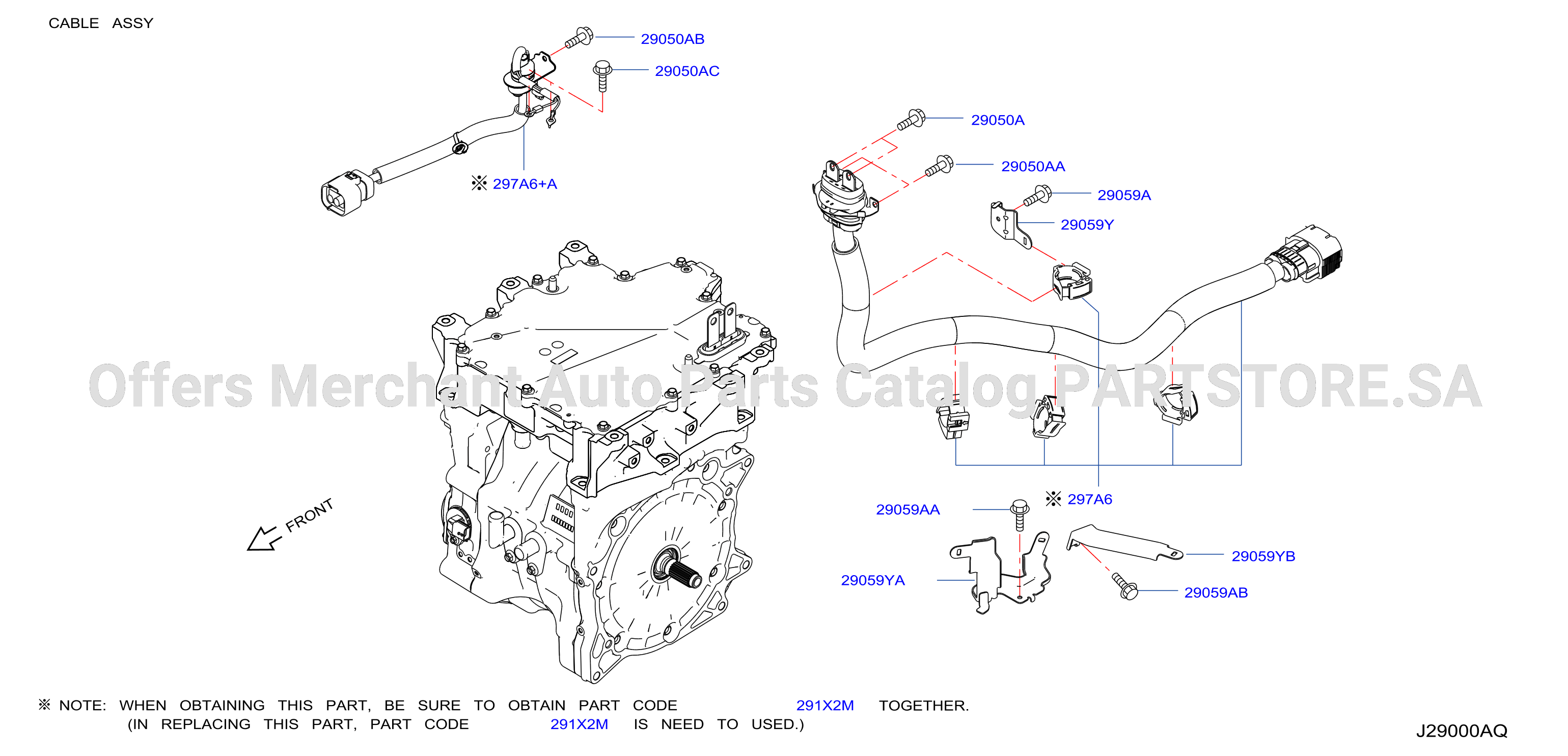 Electric Vehicle Drive System Cable Assy