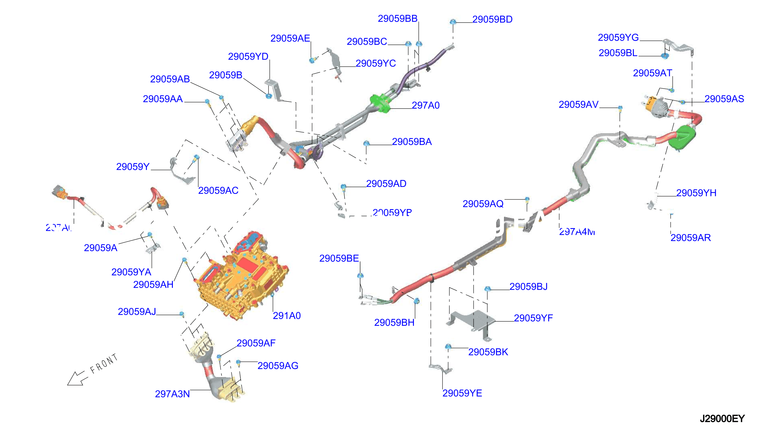 Electric Vehicle Drive System Cable Assy