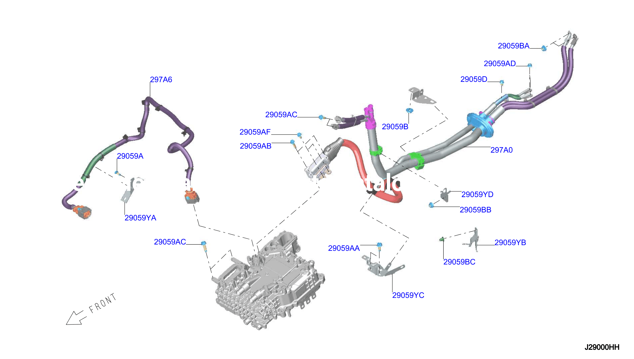 Electric Vehicle Drive System Cableassy