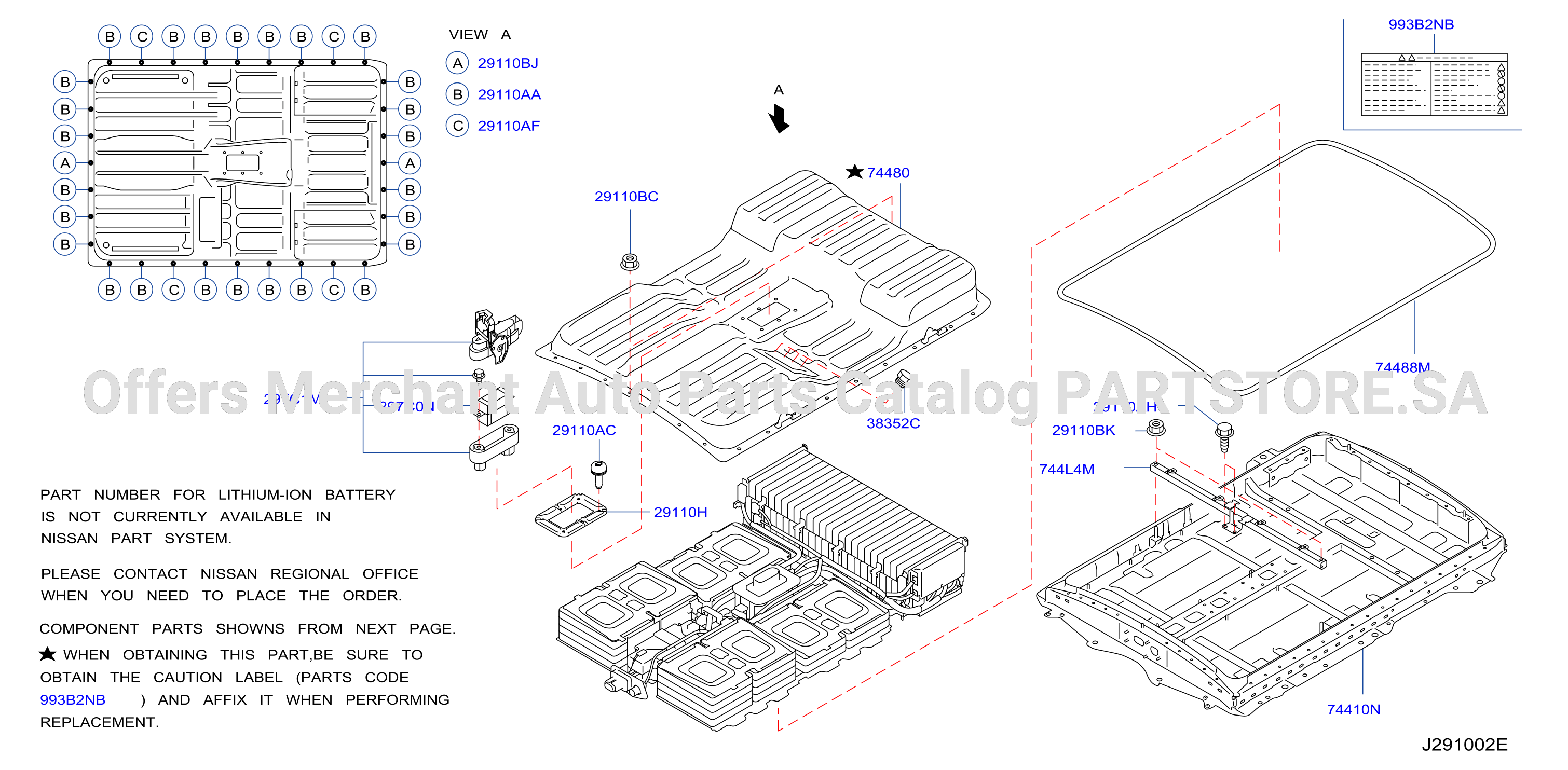Electric Vehicle Battery Bat Assy