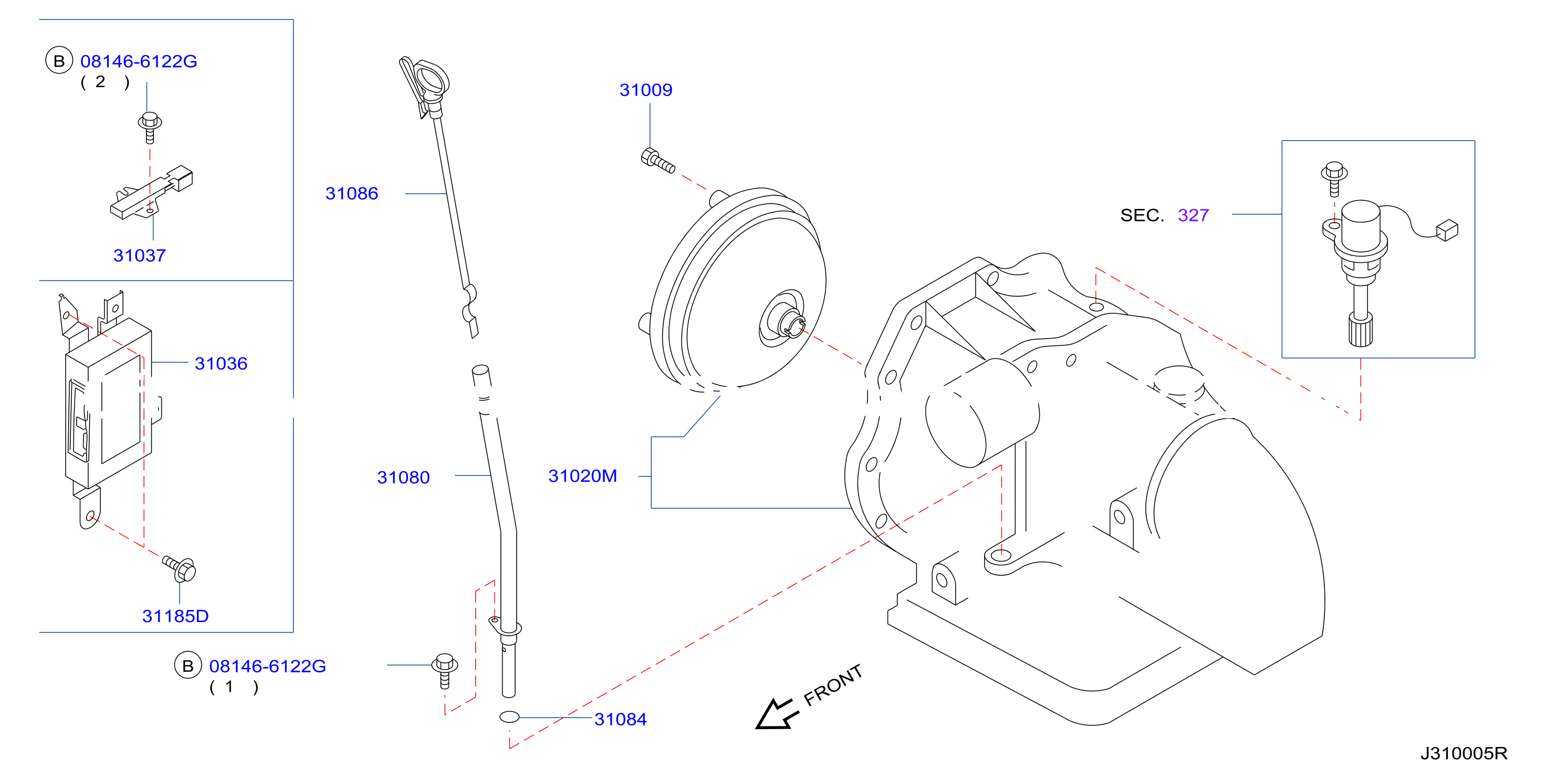 Auto Transmission Transaxle Fitting Assembly Fitting Parts