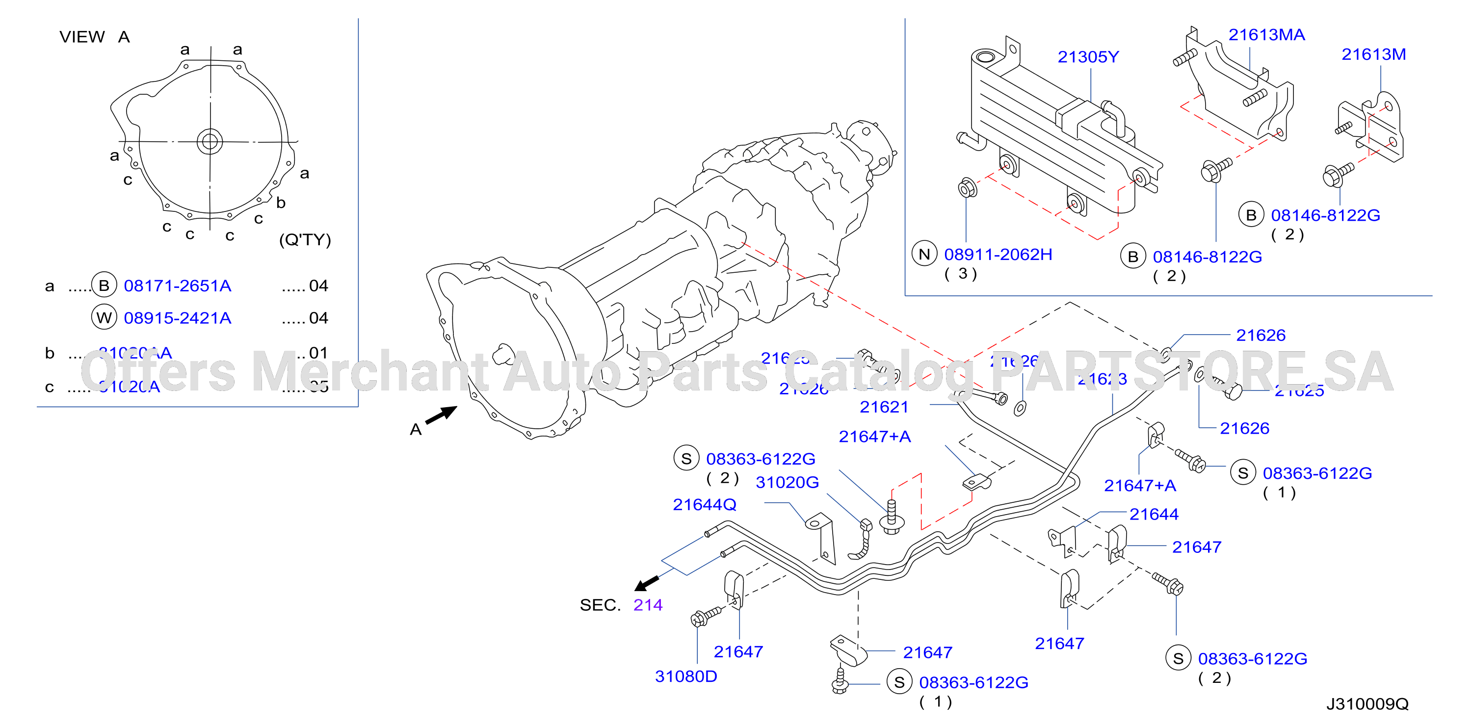 Auto Transmission Transaxle Fitting T / M / Fitting Part
