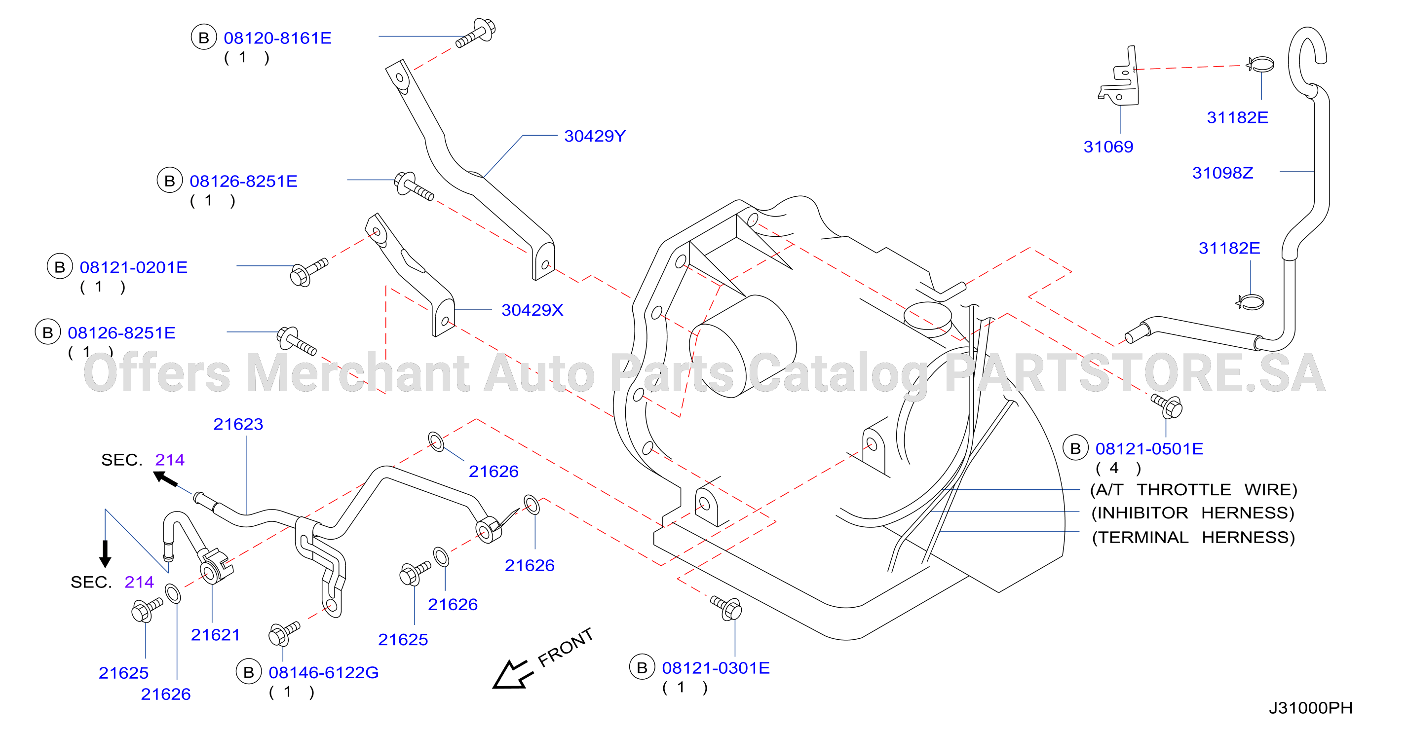 Auto Transmission Transaxle Fitting Oil Cooler Tube Parts