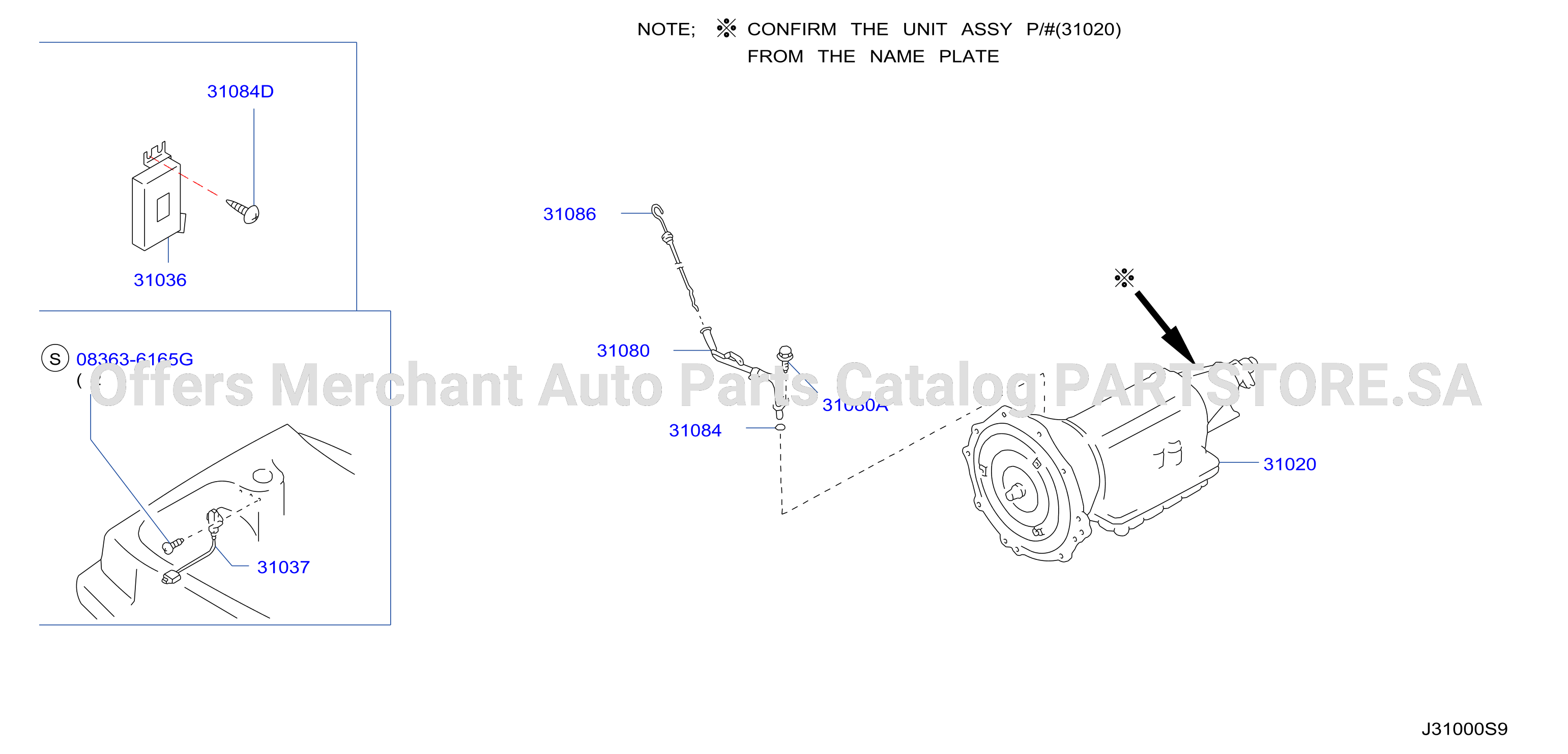 Auto Transmission Transaxle Fitting Assembly Fitting Parts