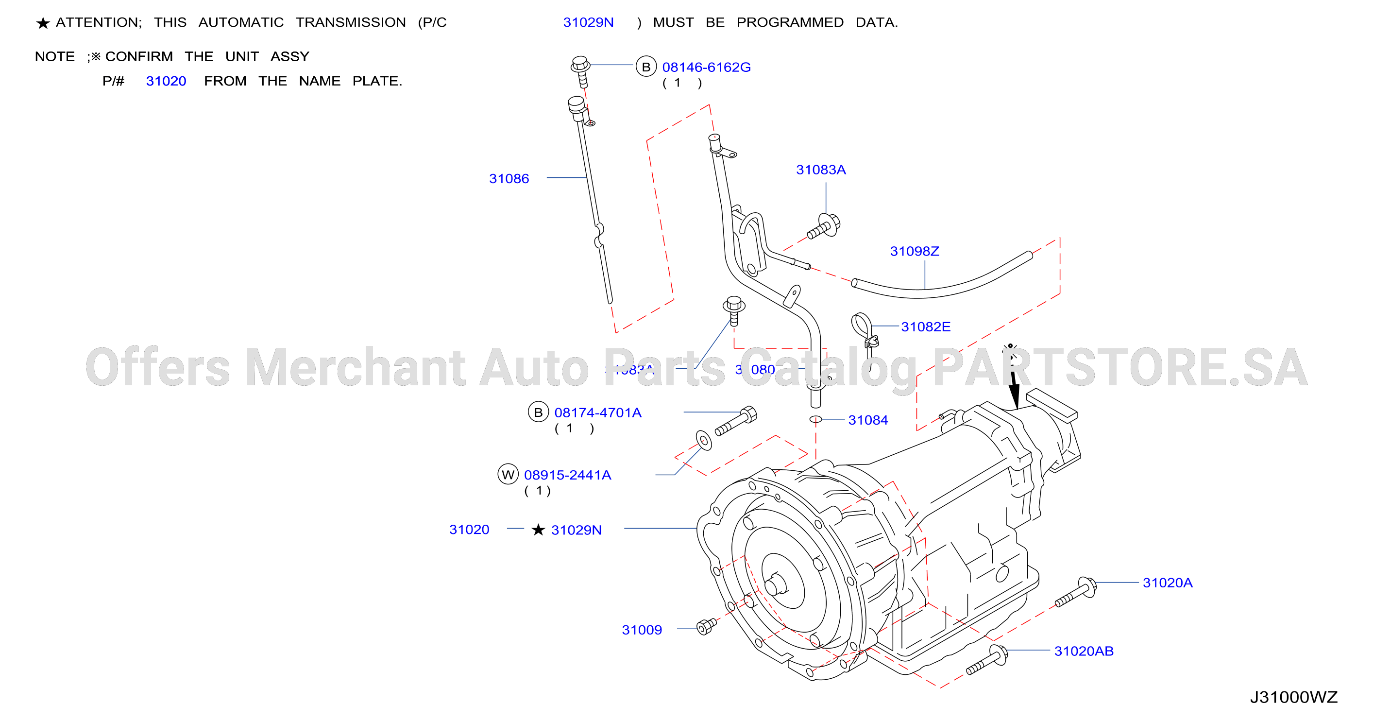 Auto Transmission Transaxle Fitting Assembly Fitting Parts
