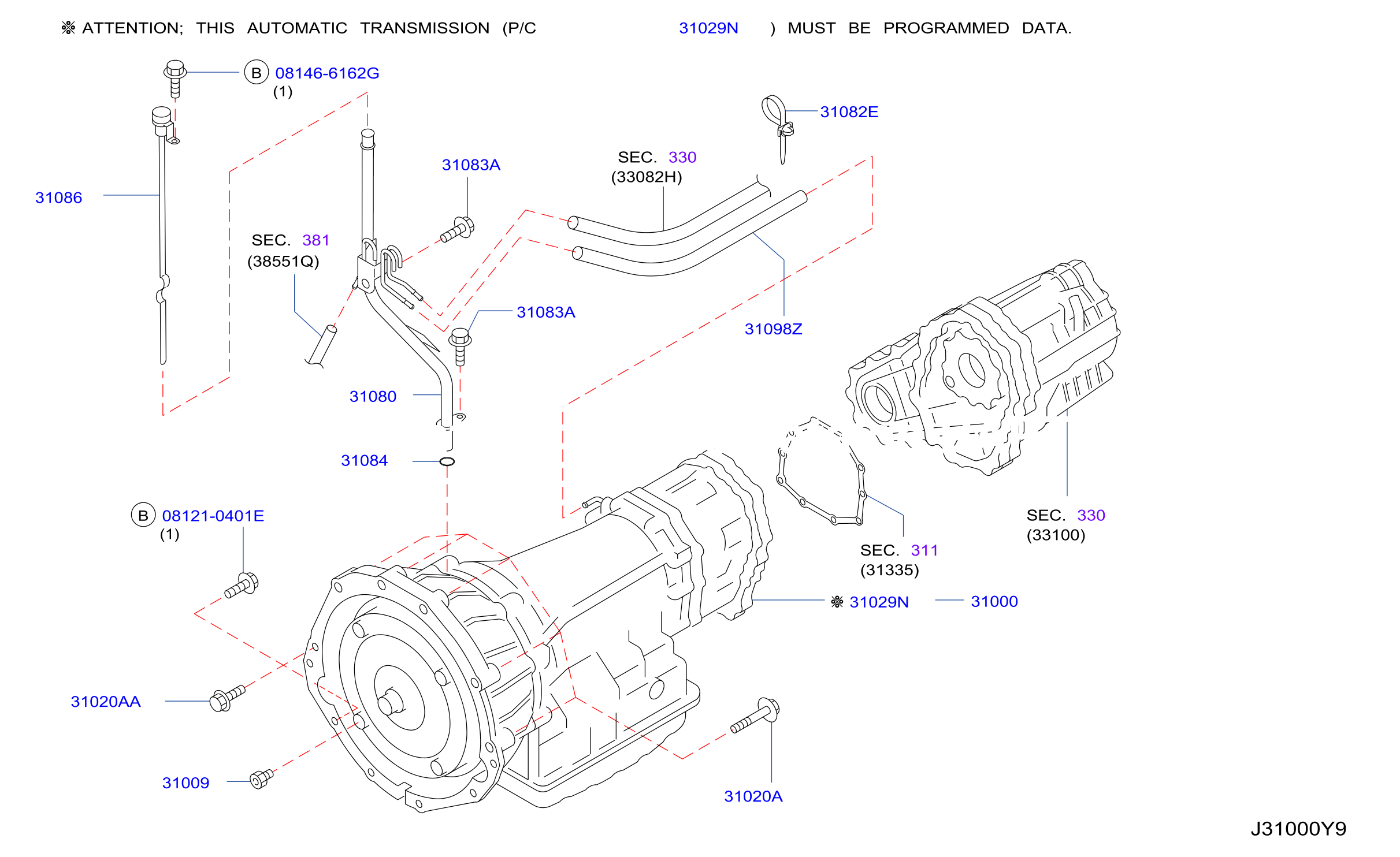 Auto Transmission Transaxle Fitting Assembly Fitting Parts
