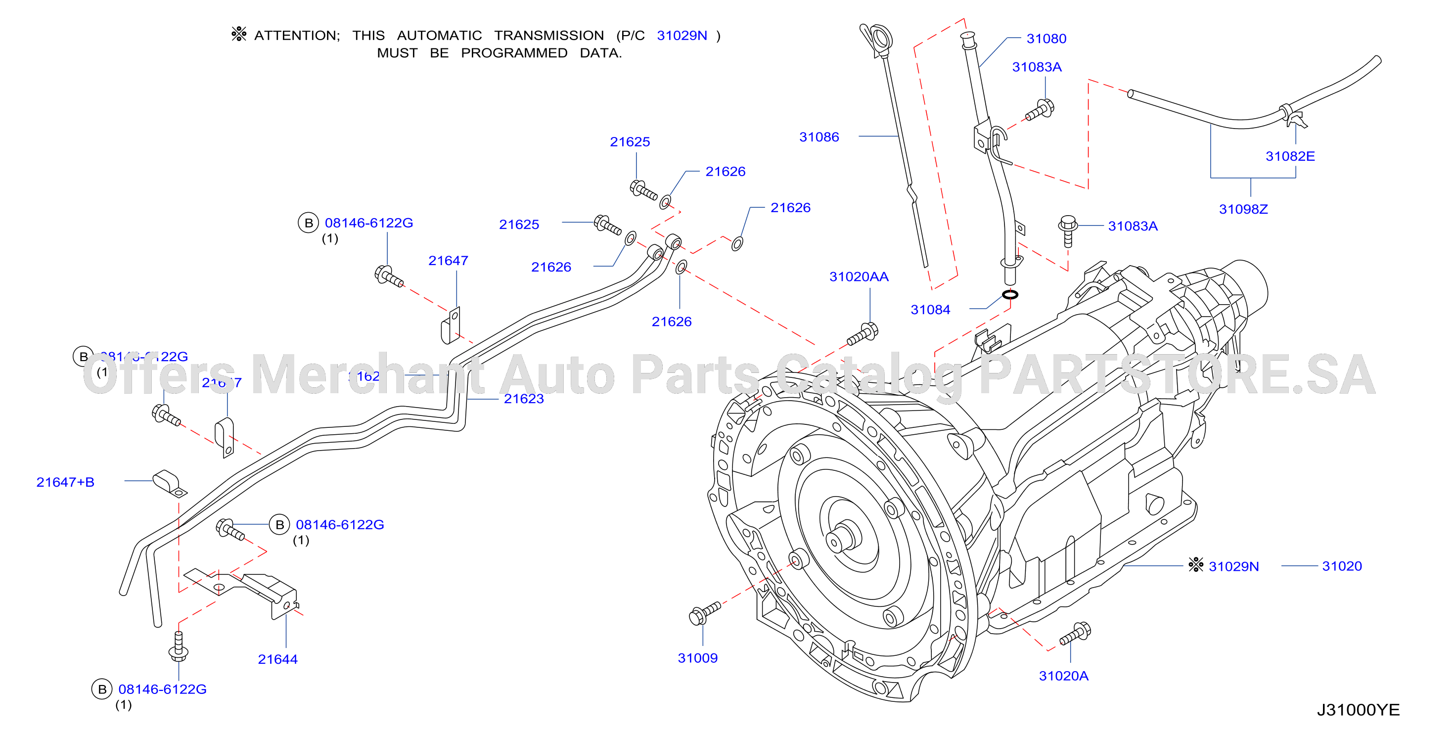 Auto Transmission Transaxle Fitting Assembly Fitting Parts
