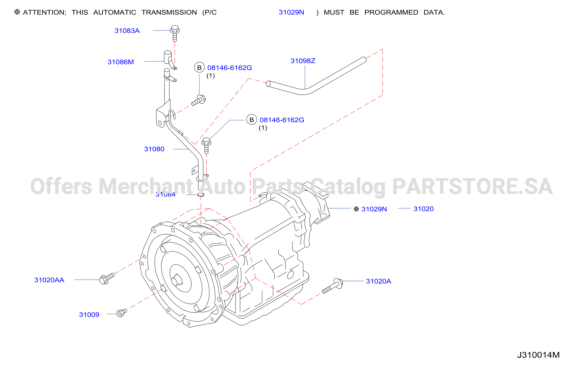 Auto Transmission Transaxle Fitting Assembly Fitting Parts