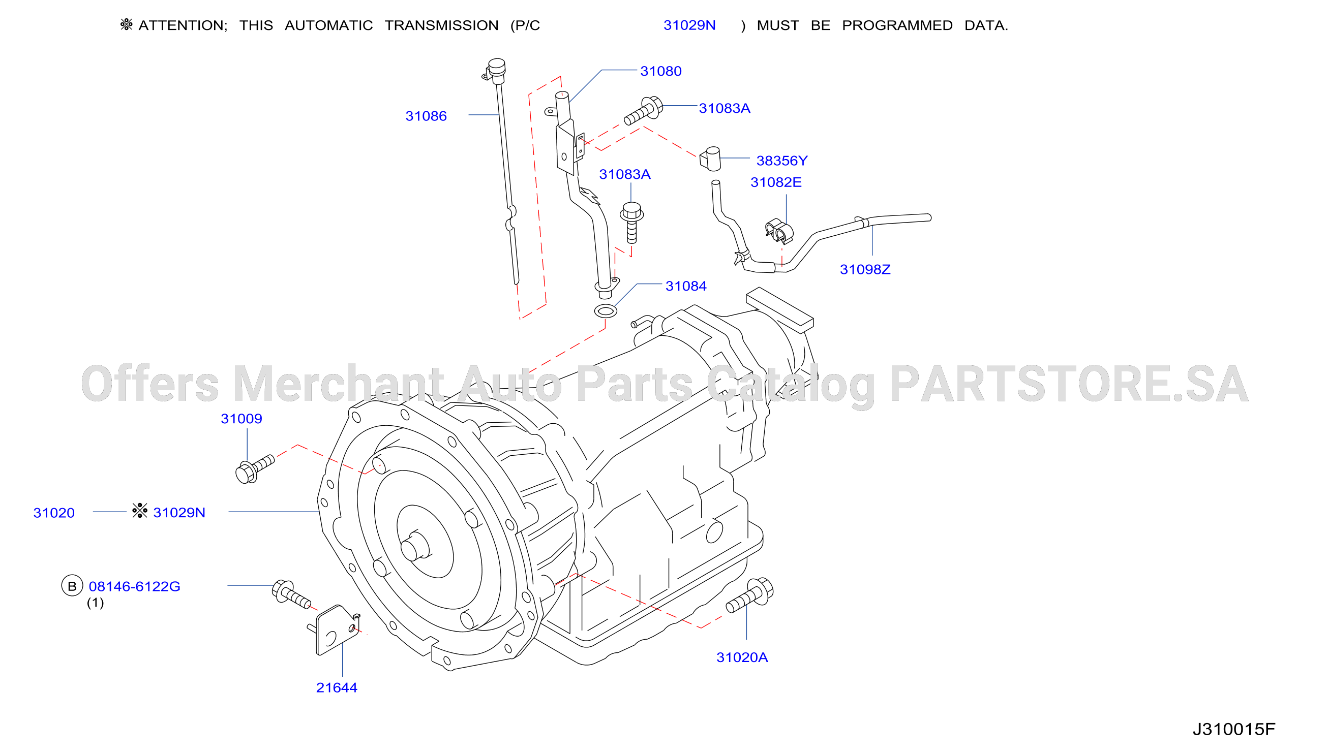 Auto Transmission Transaxle Fitting Assembly Fitting Parts