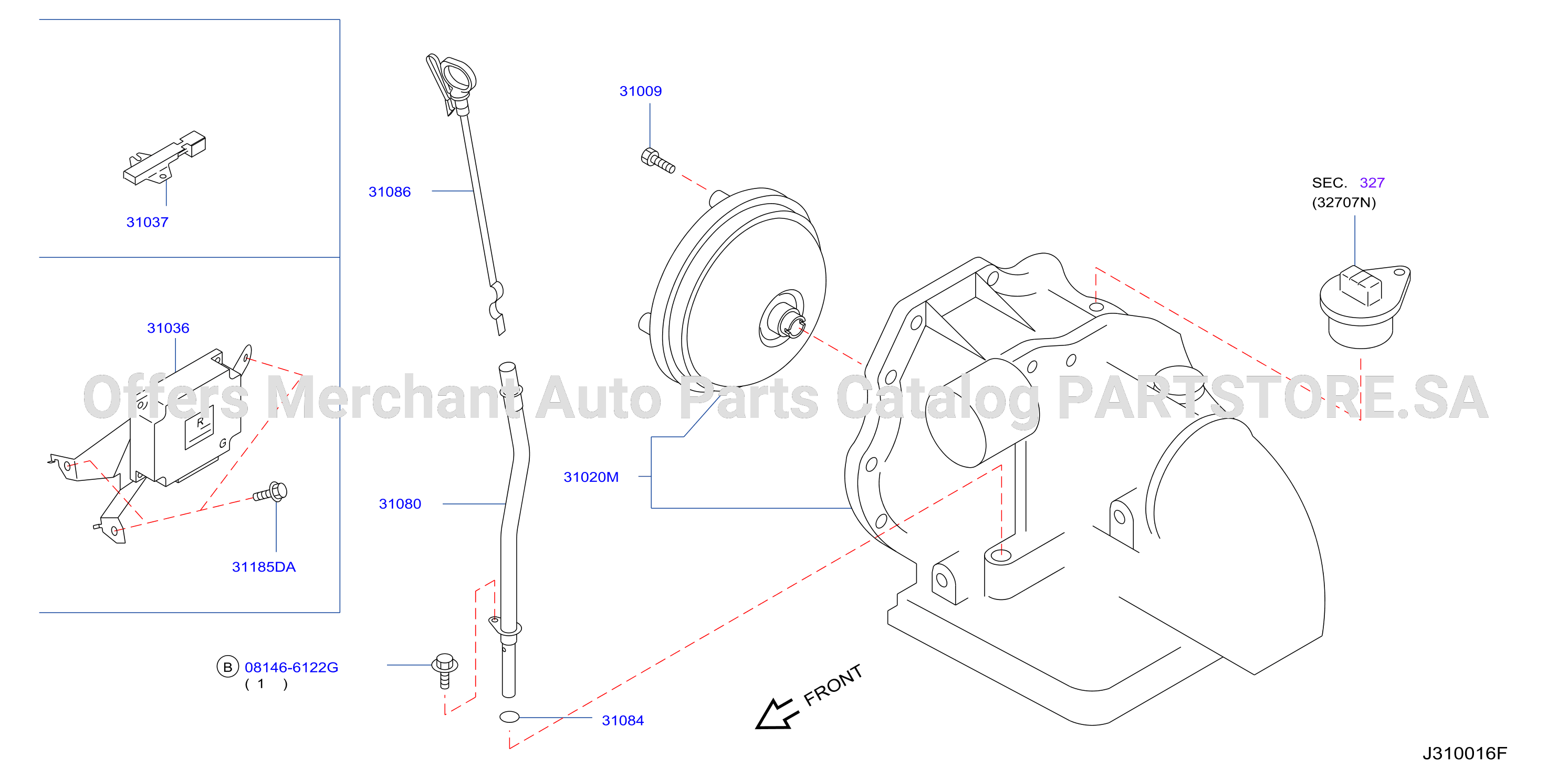 Auto Transmission Transaxle Fitting Assembly Fitting Parts