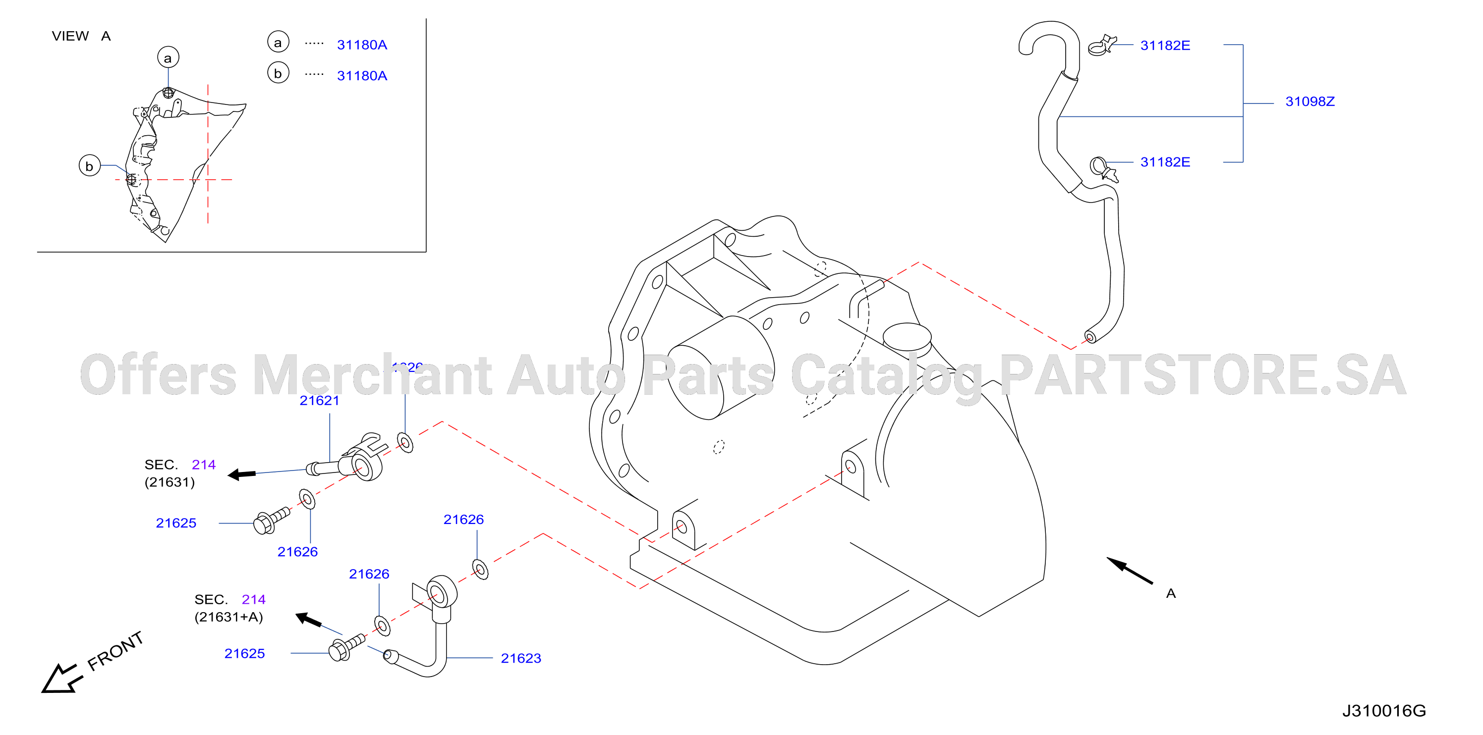 Auto Transmission Transaxle Fitting Oil Cooler Tube Parts
