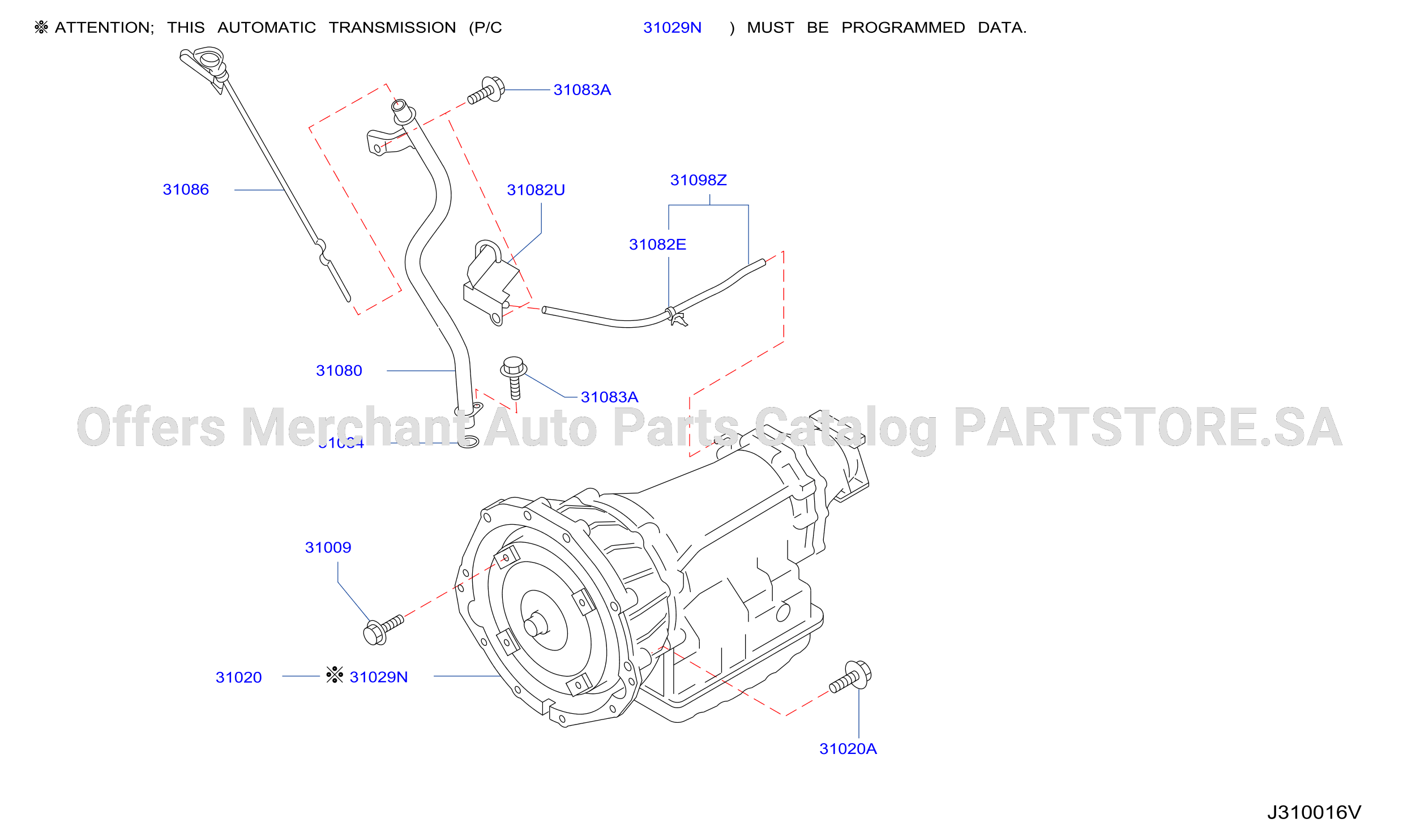 Auto Transmission Transaxle Fitting Assembly Fitting Parts