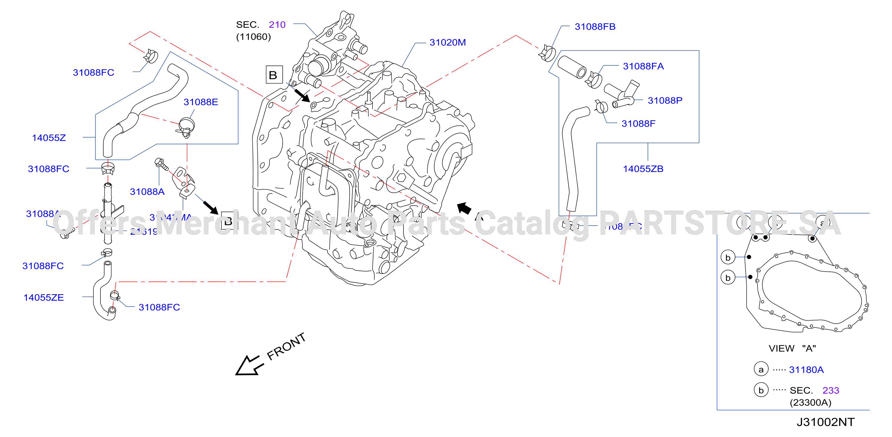 Auto Transmission Transaxle Fitting Fitting Parts