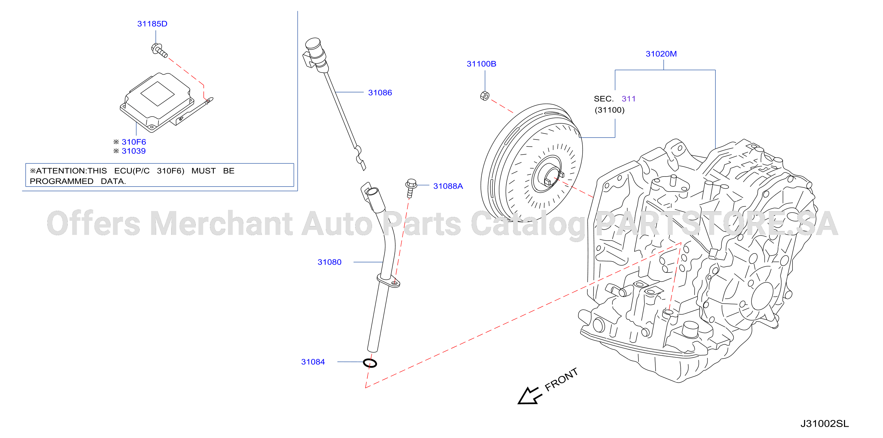 Auto Transmission Transaxle Fitting Assembly Fitting Parts