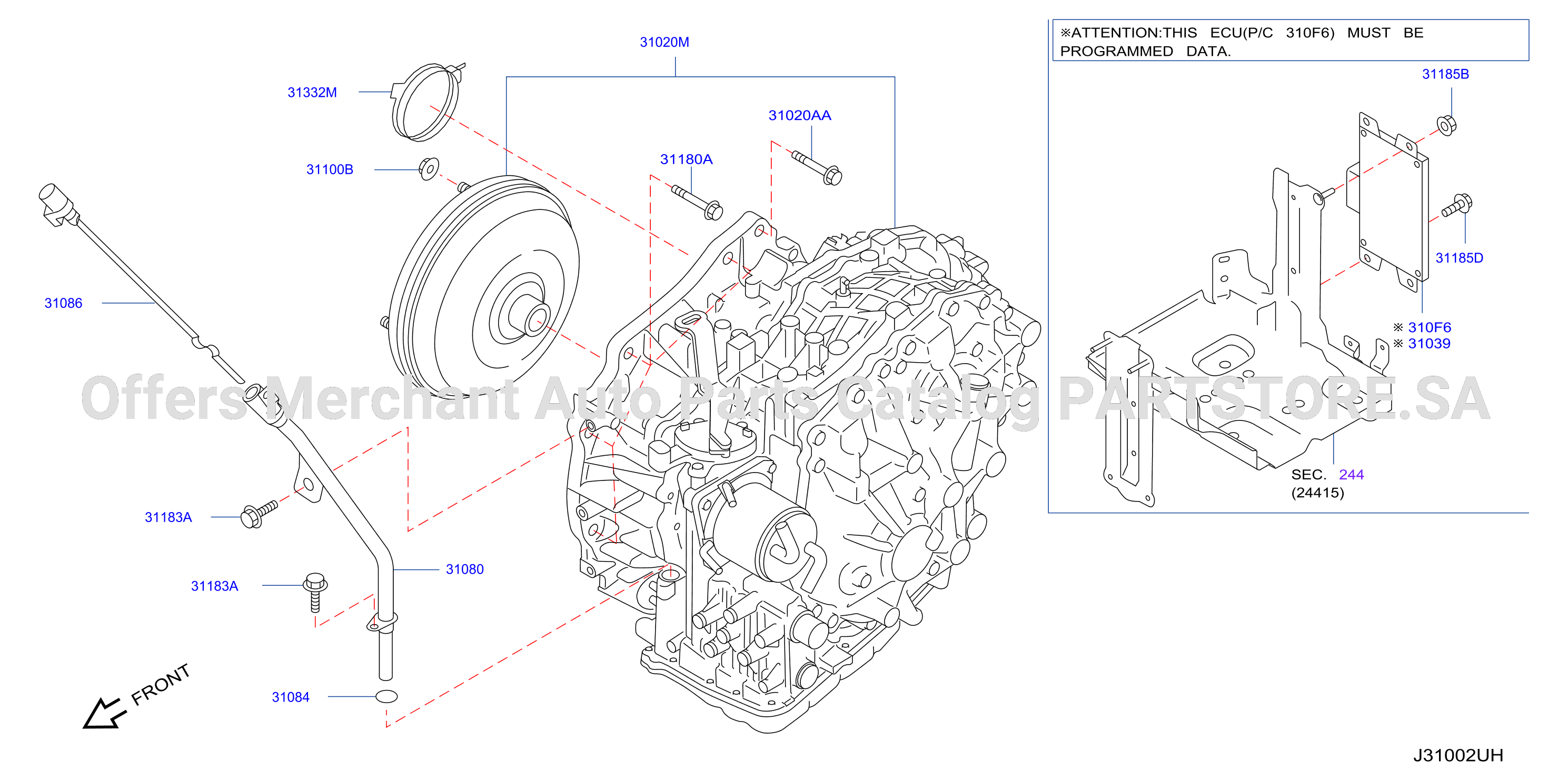 Auto Transmission Transaxle Fitting Assembly Fitting Parts