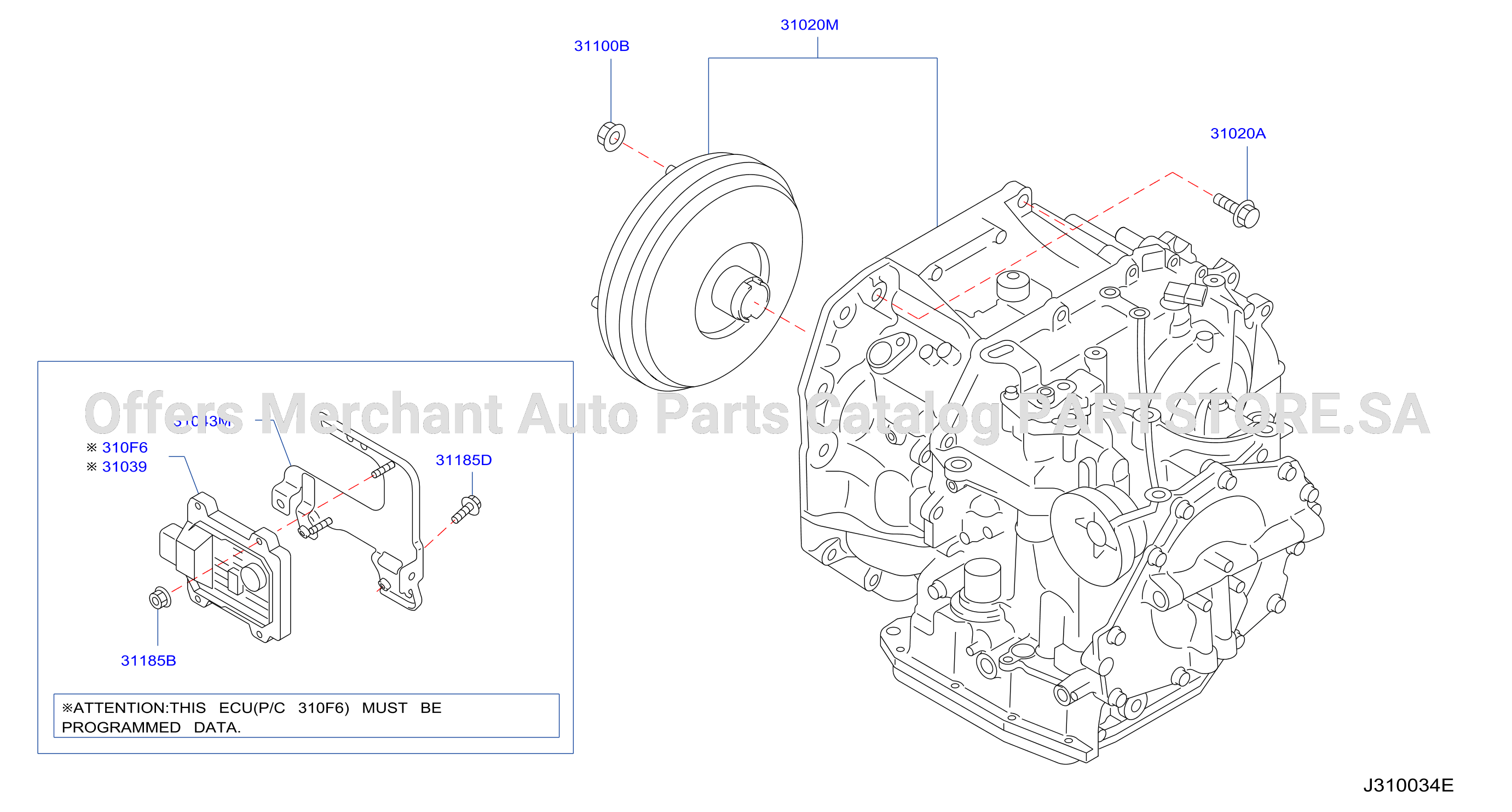 Auto Transmission Transaxle Fitting Assembly Fitting Parts