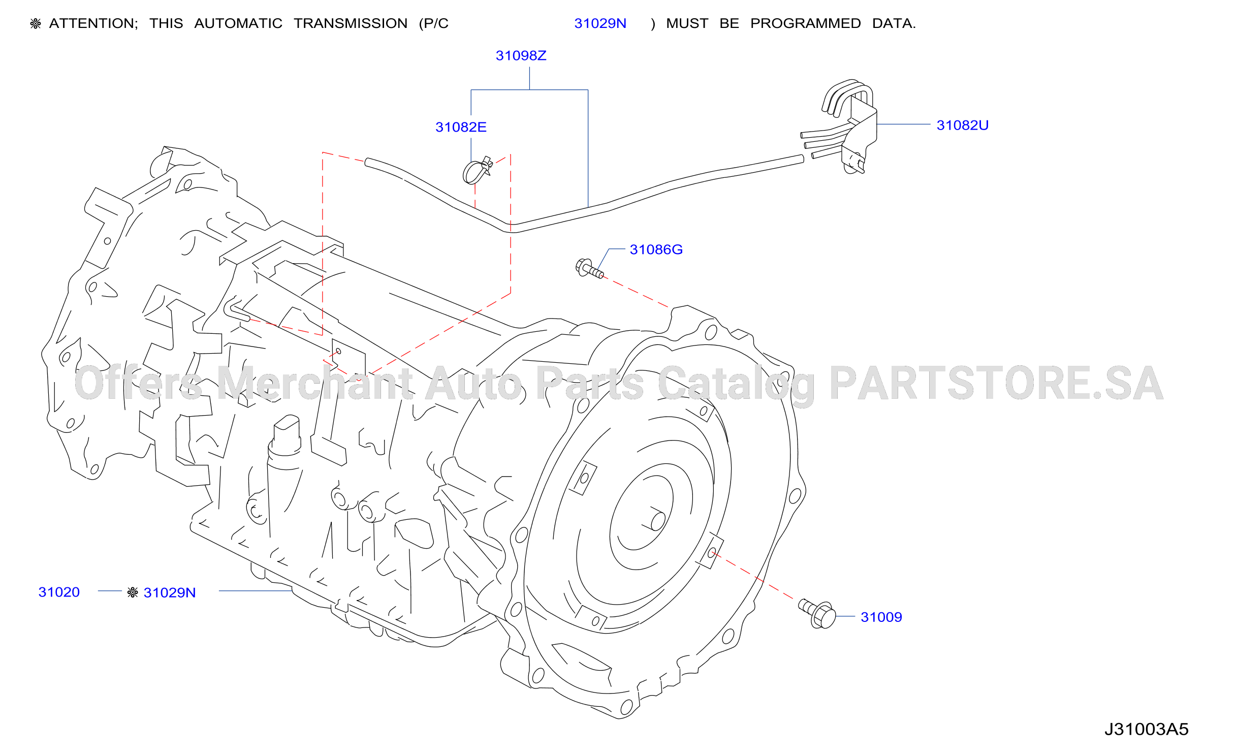 Auto Transmission Transaxle Fitting Assembly Fitting Parts