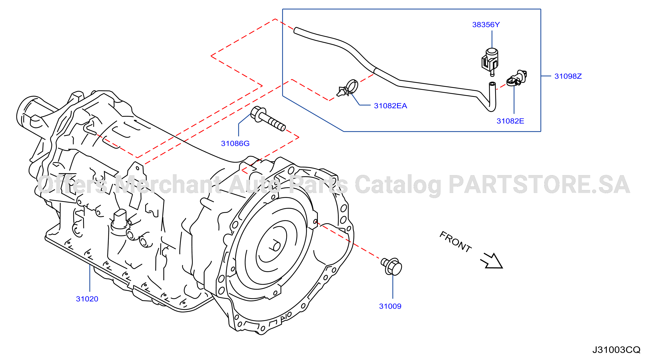 Auto Transmission Transaxle Fitting Assembly Fitting Parts