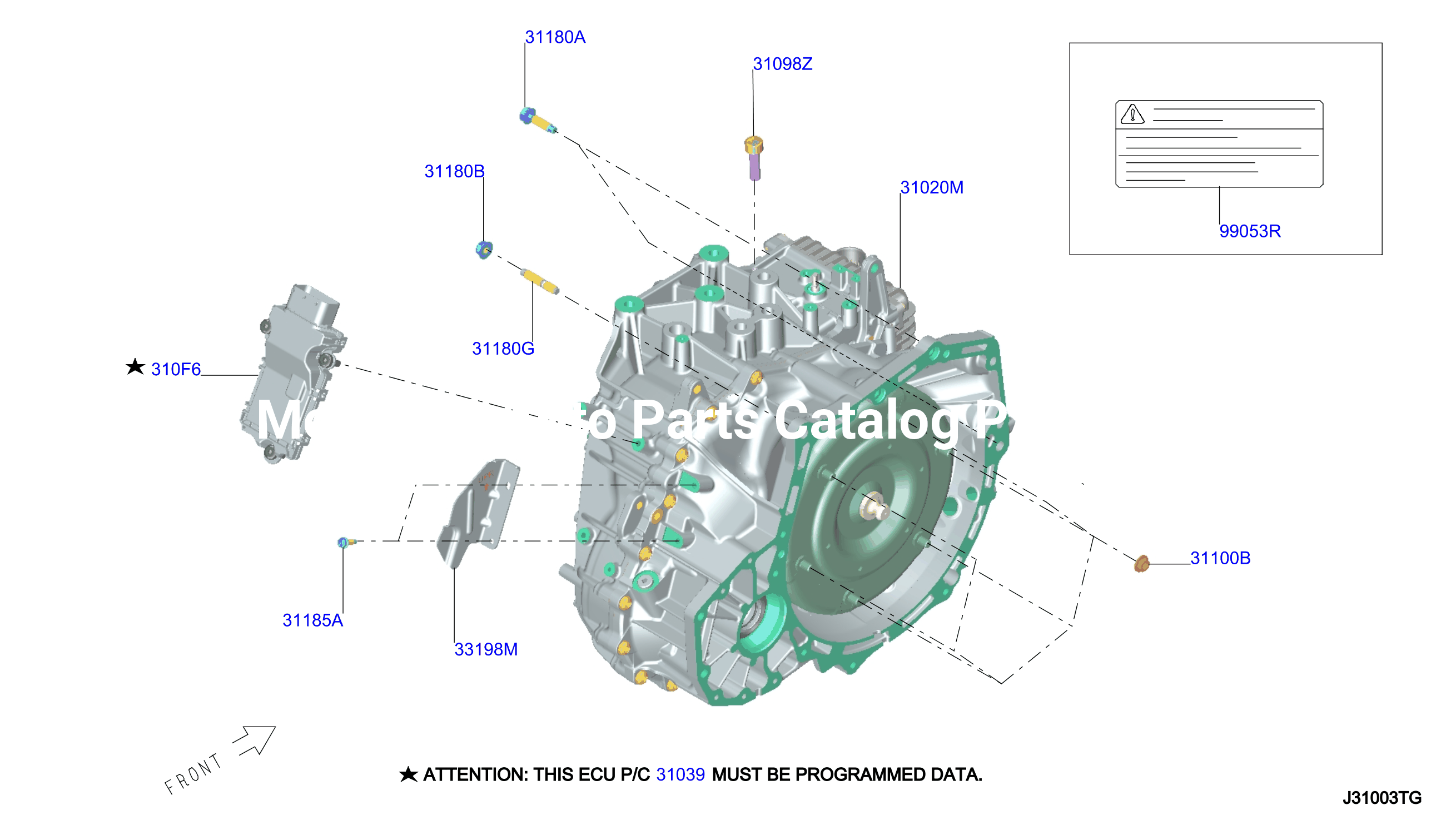 Auto Transmission Transaxle Fitting Assembly Fitting Parts