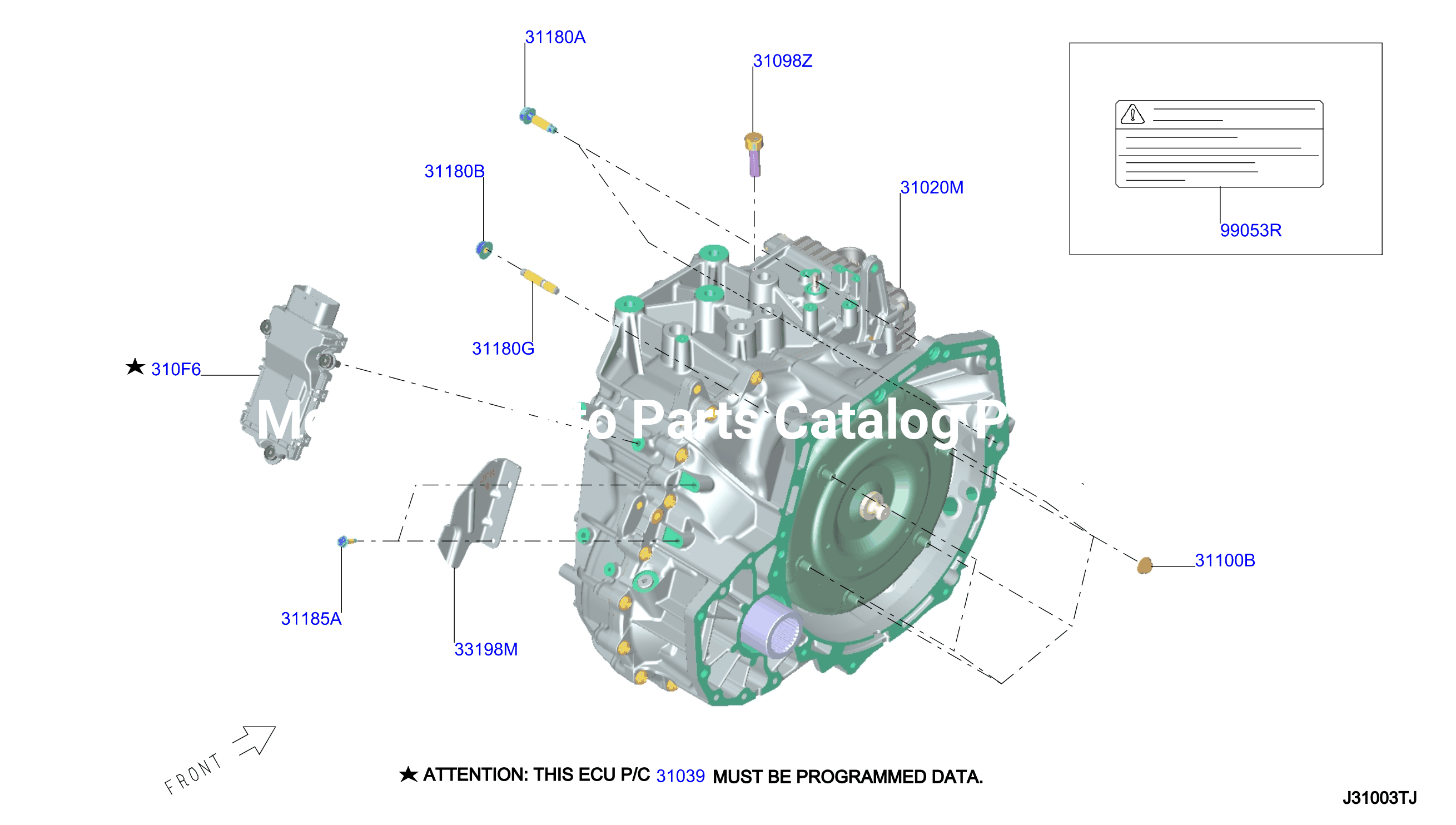 Auto Transmission Transaxle Fitting Assembly Fitting Parts