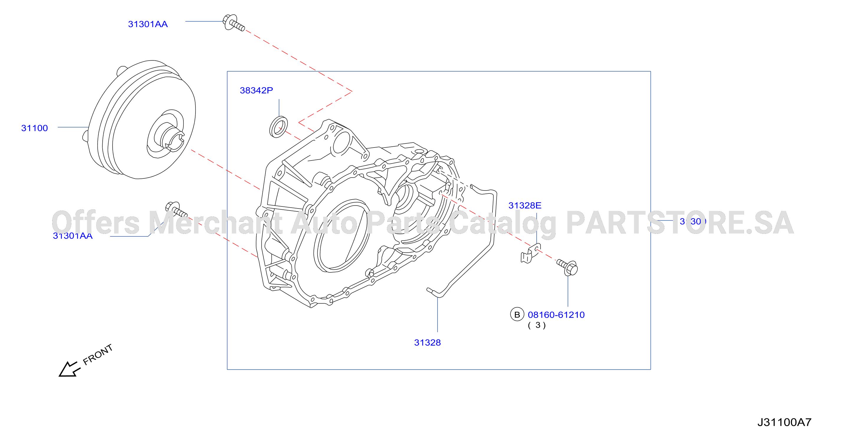 Torque Converter Housing Case Converter Housing
