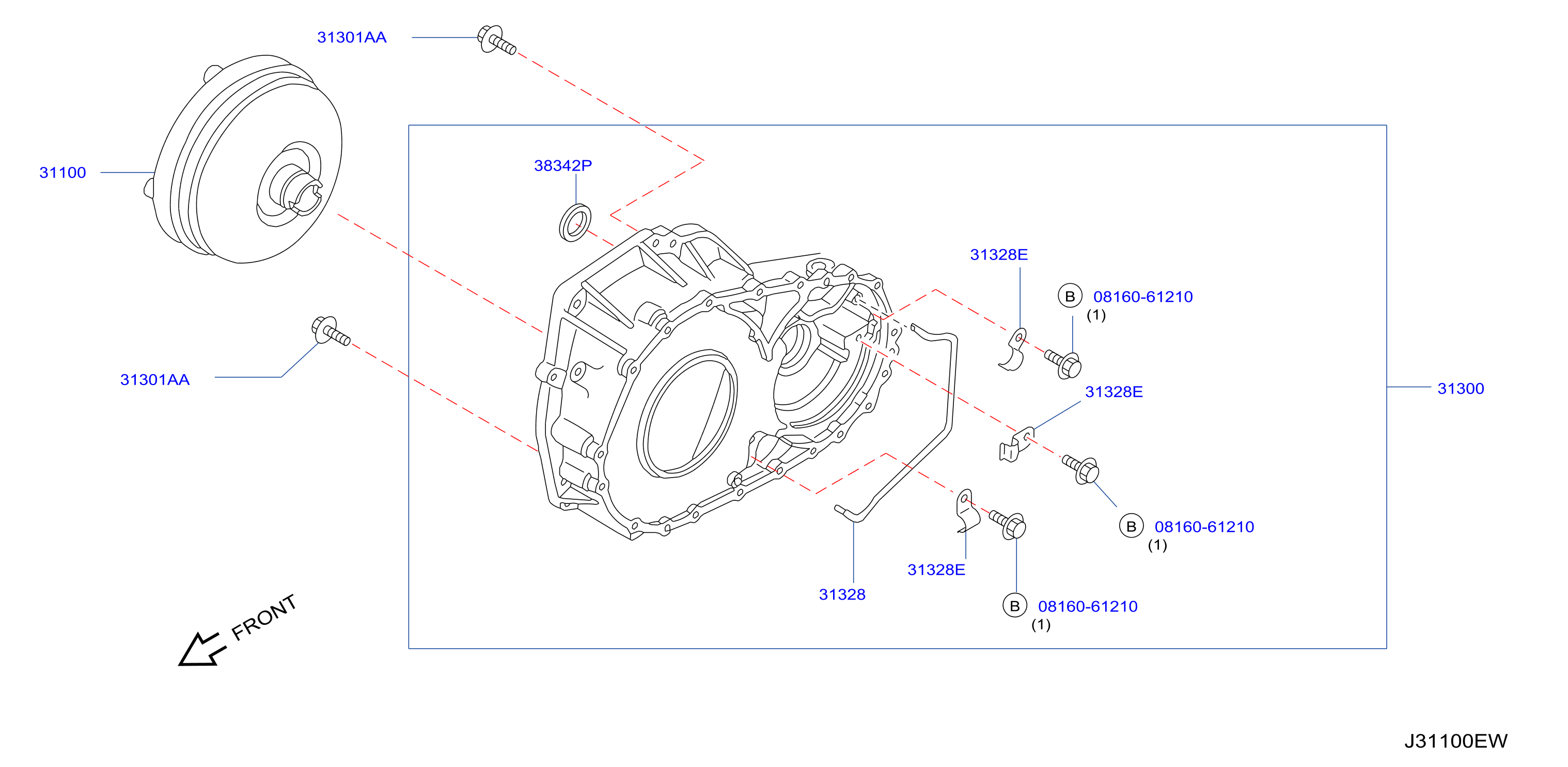 Torque Converter Housing Case Converter Housing