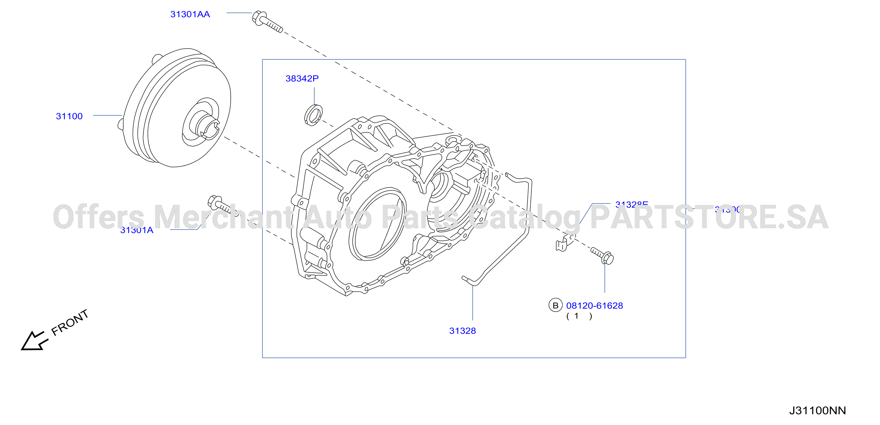 Torque Converter Housing Case Converter Housing