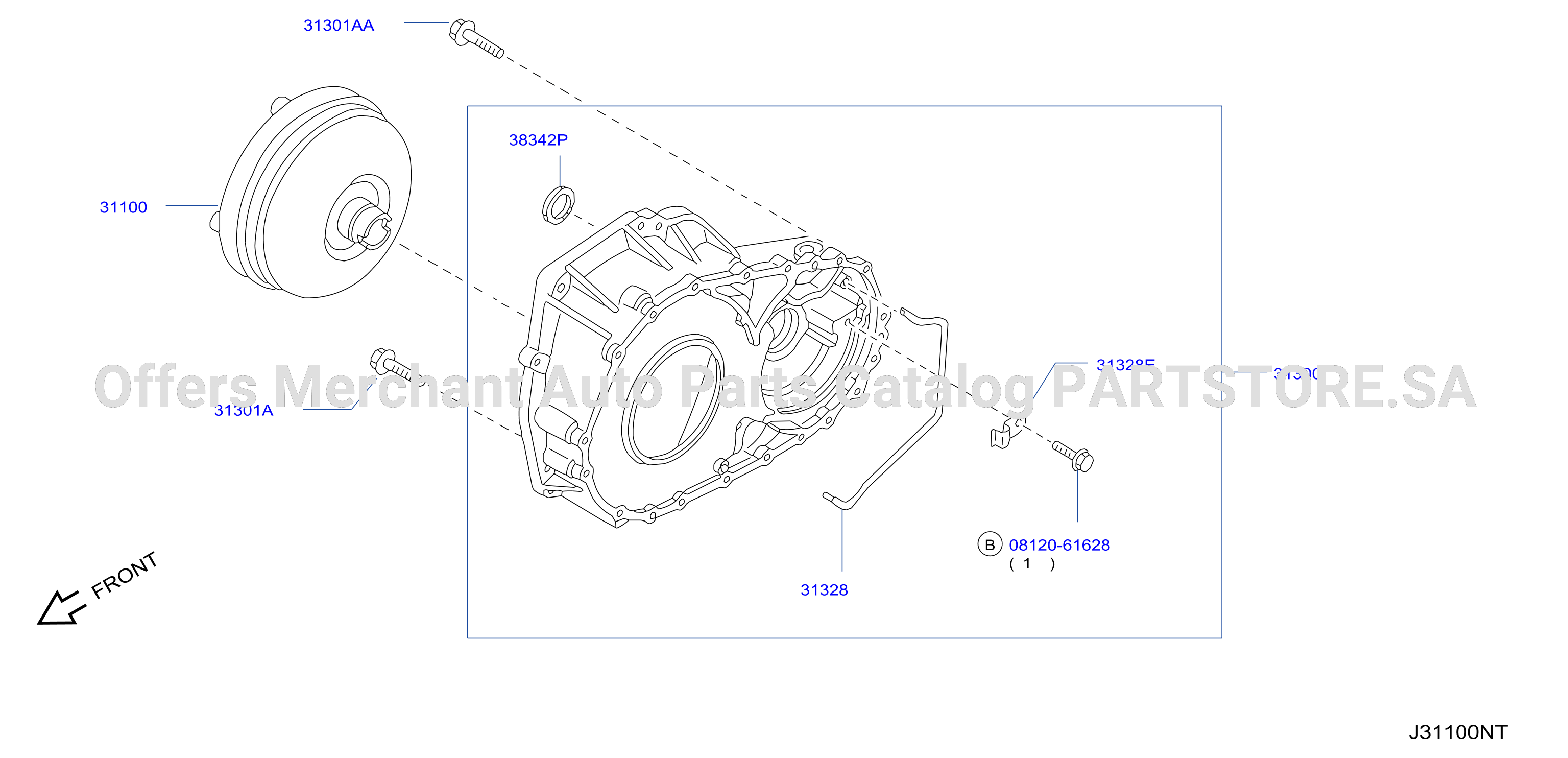 Torque Converter Housing Case Converter Housing