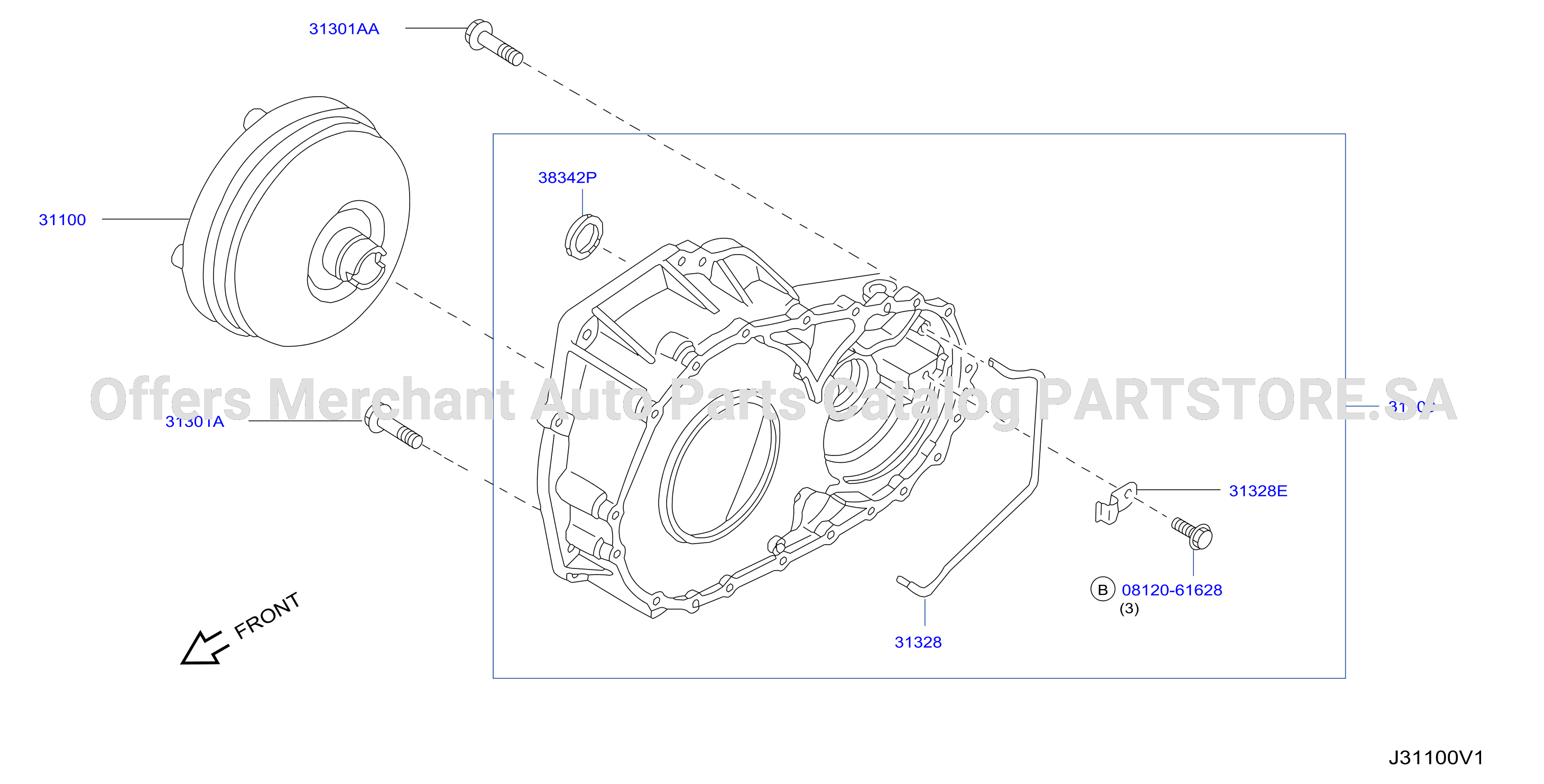 Torque Converter Housing Case Converter Housing