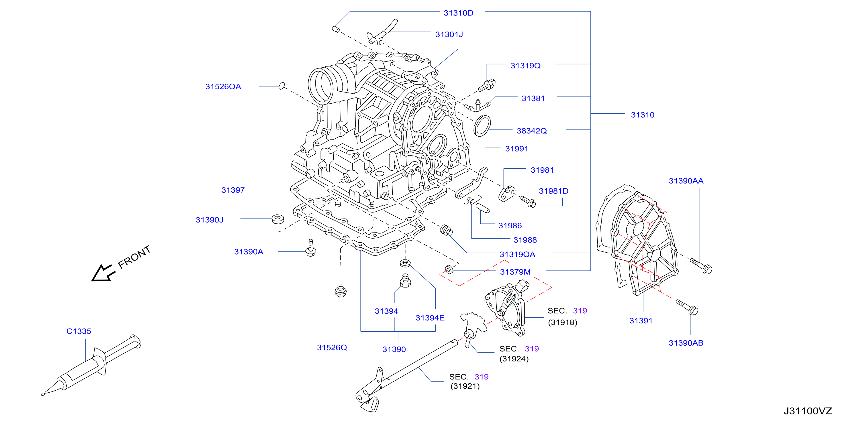 Torque Converter Housing Case Transmission Case
