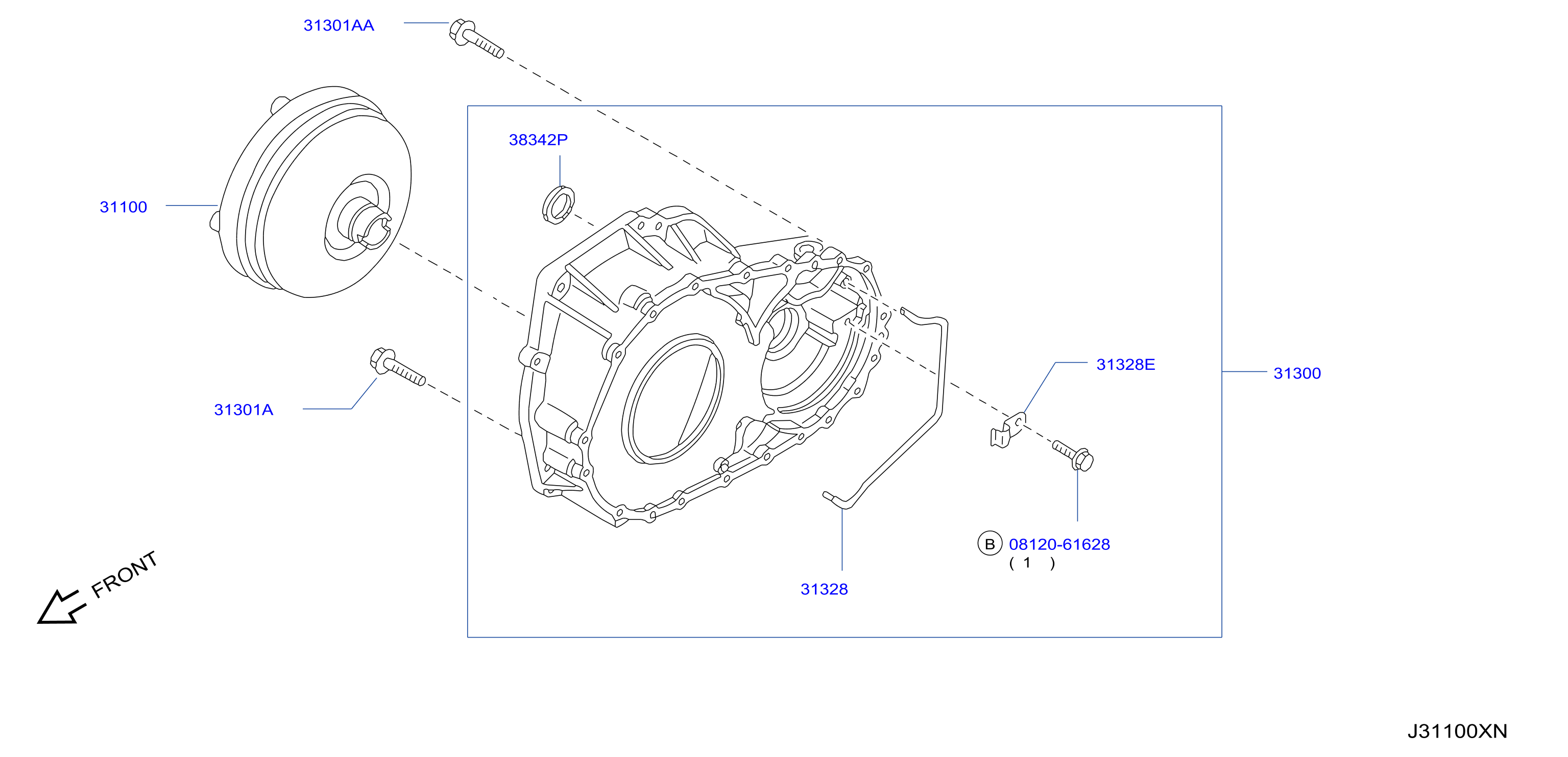 Torque Converter Housing Case Converter Housing