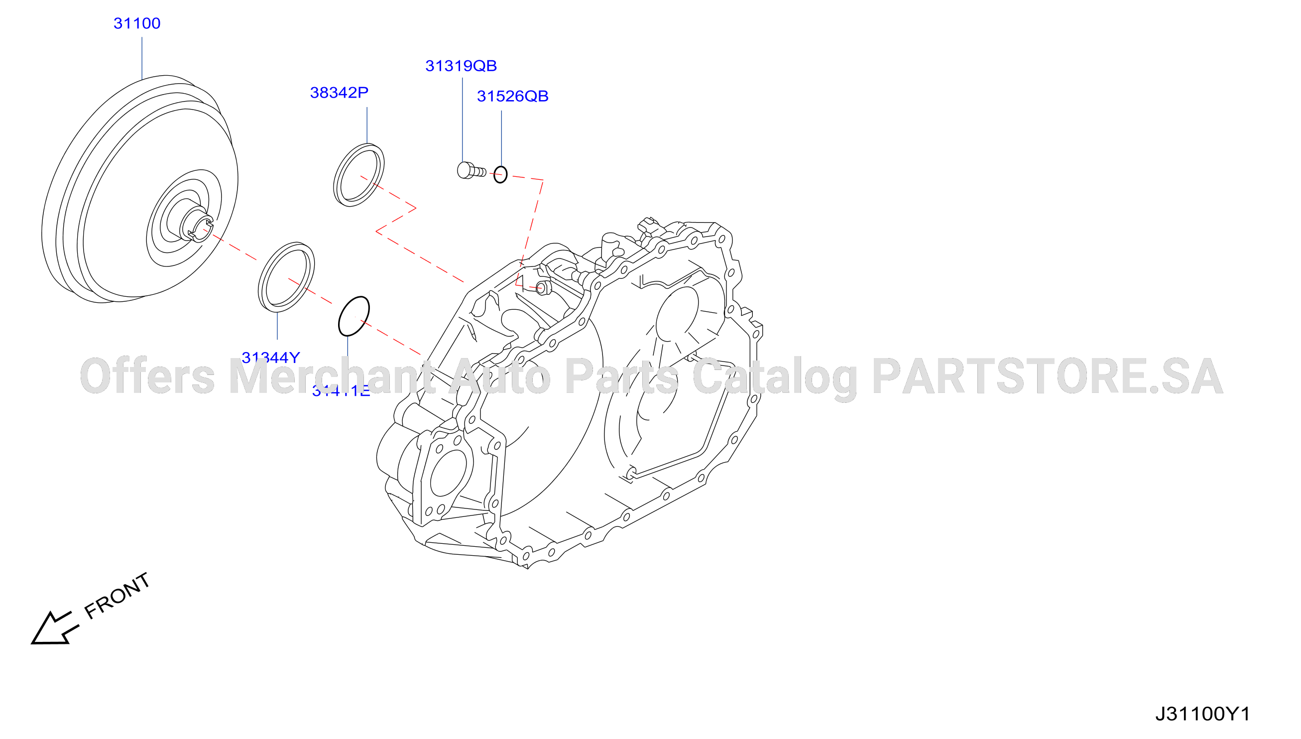 Torque Converter Housing Case Converter Housing