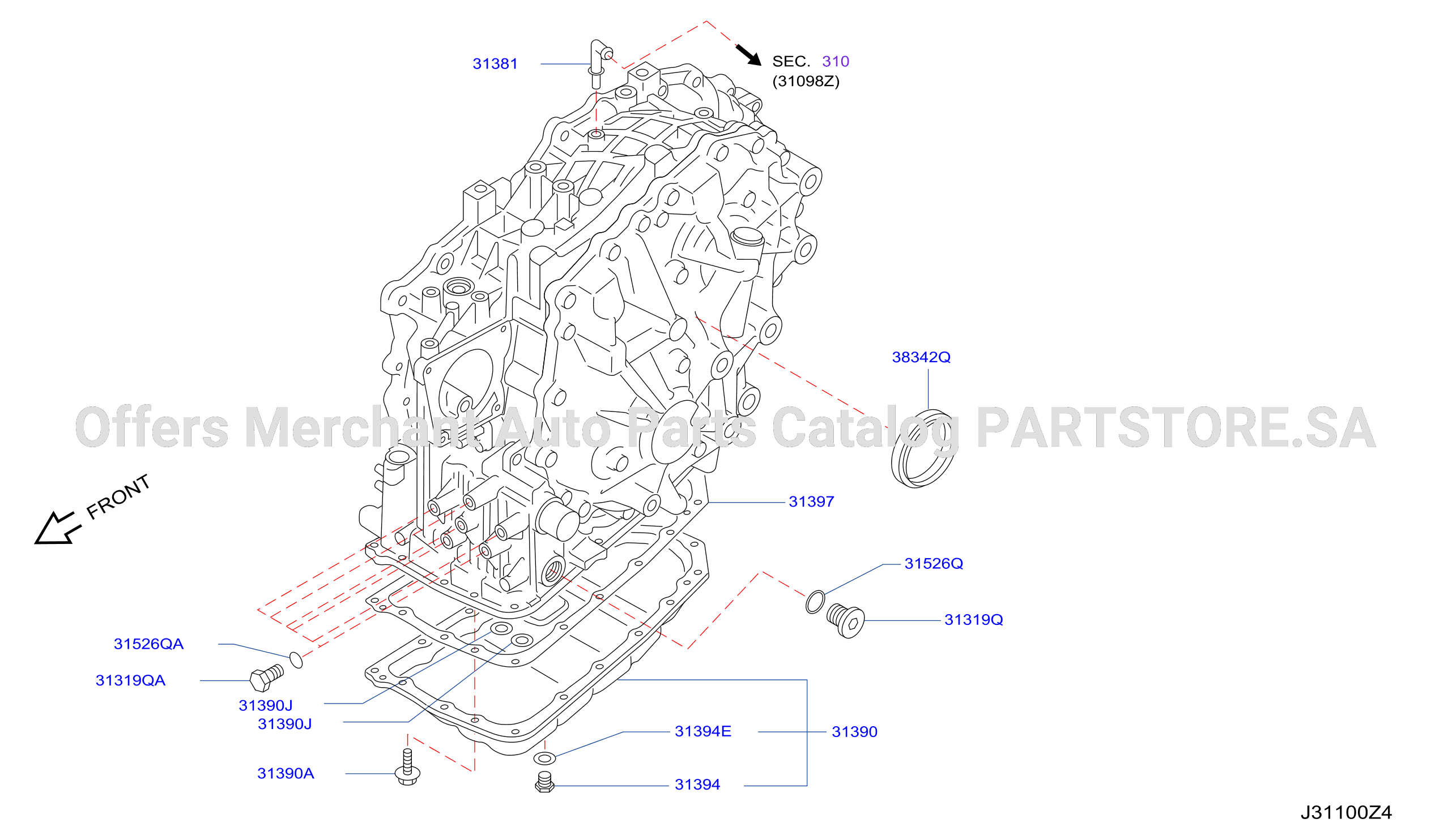 Torque Converter Housing Case Transmission Case