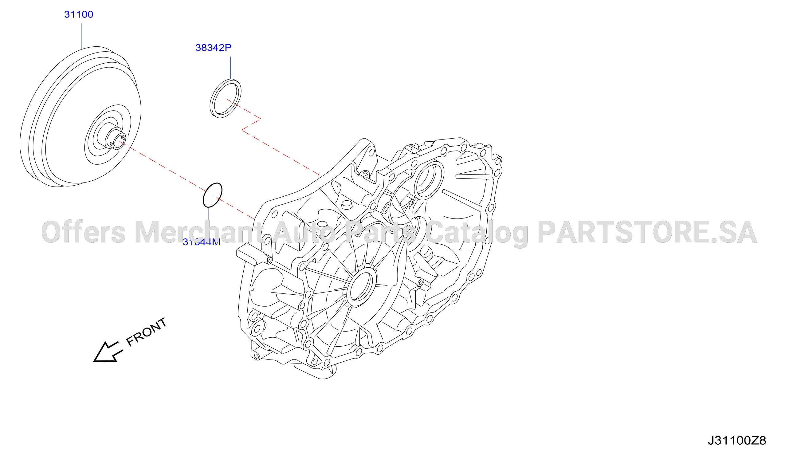 Torque Converter Housing Case Converter Housing