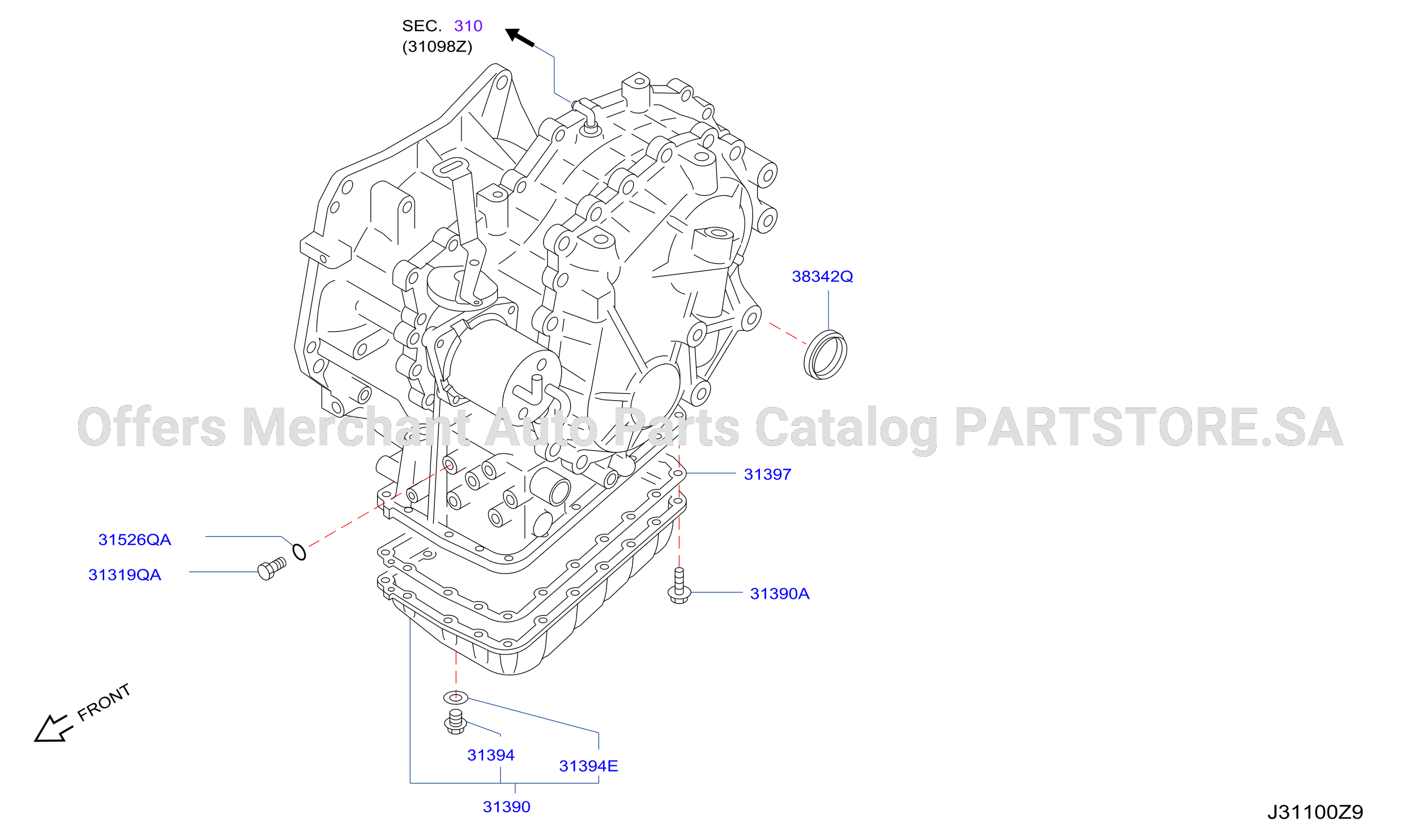 Torque Converter Housing Case Transmission Case