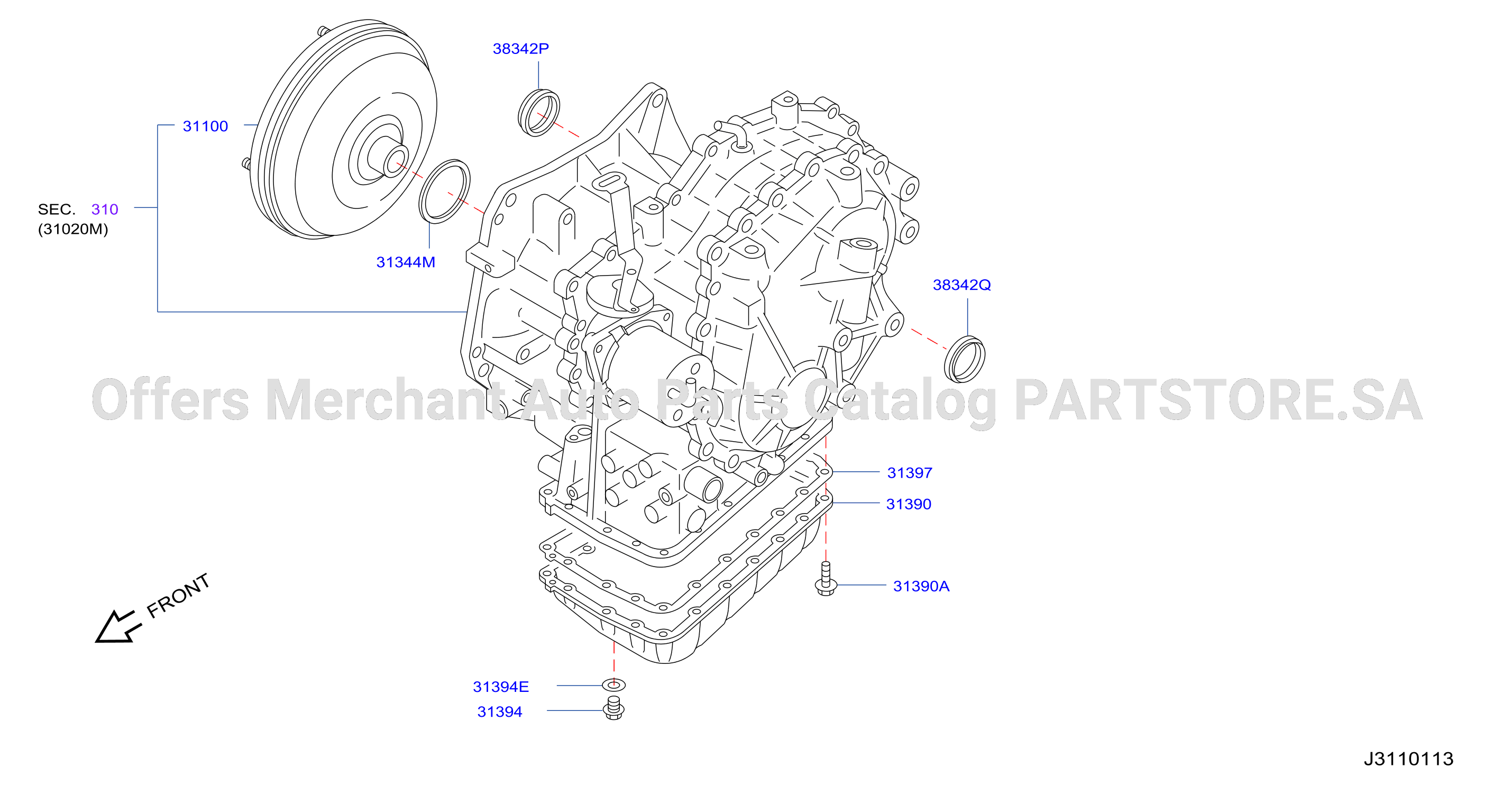 Torque Converter Housing Case Converter Housing