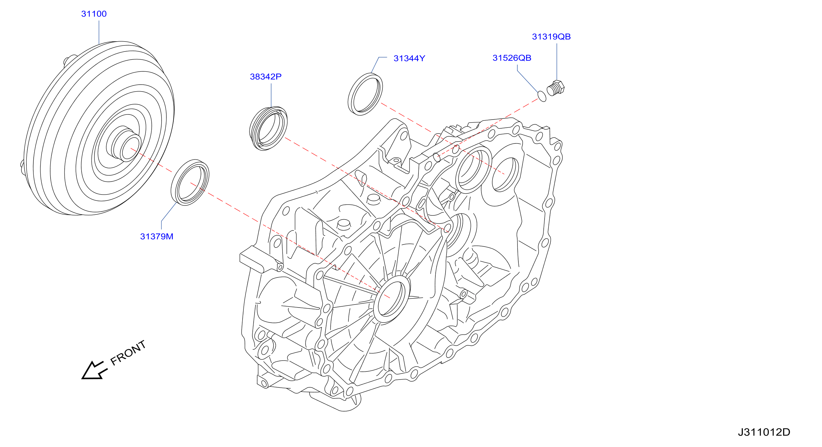 Torque Converter Housing Case Converter Housing