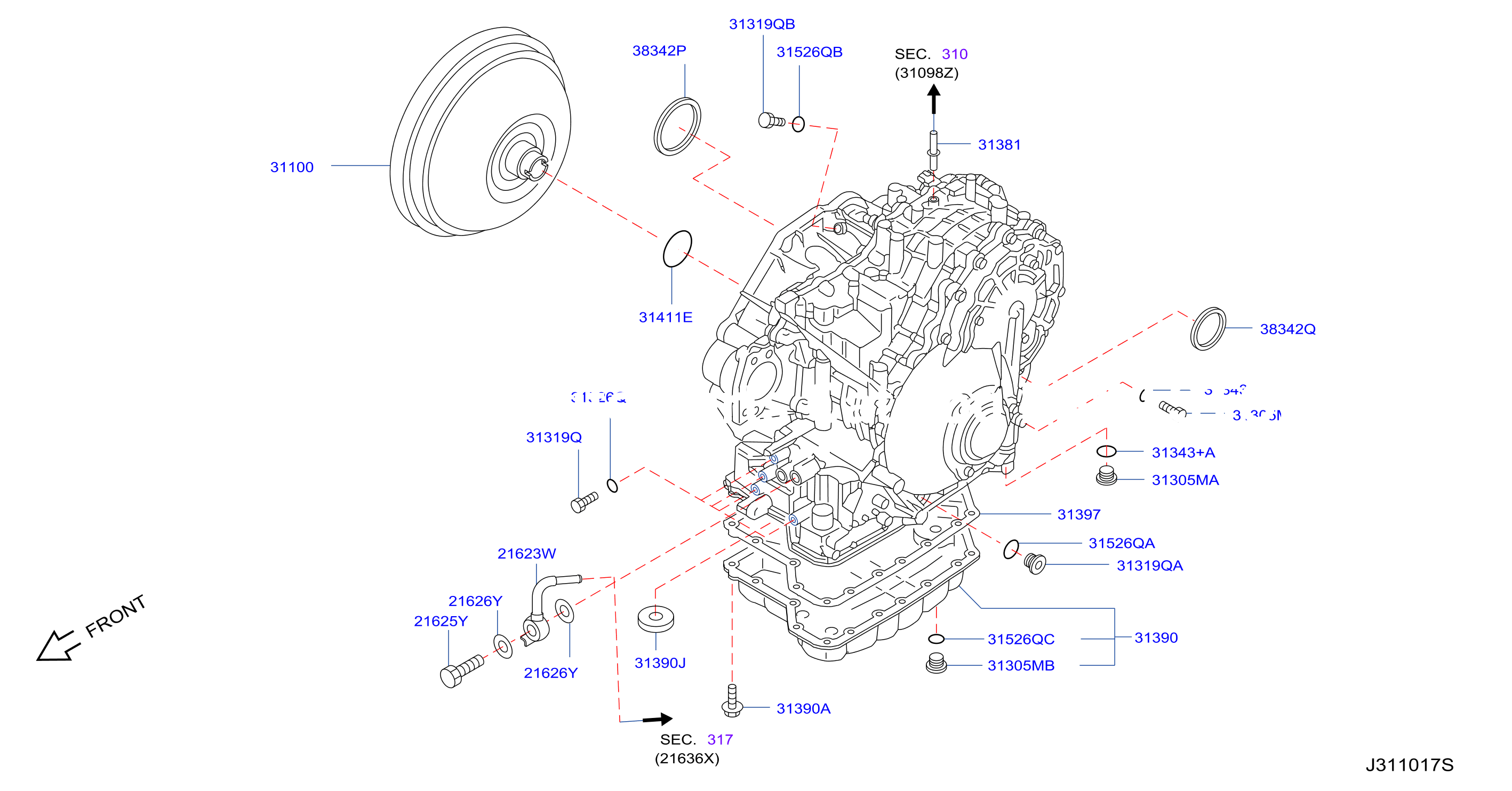 Torque Converter Housing Case Converter Housing