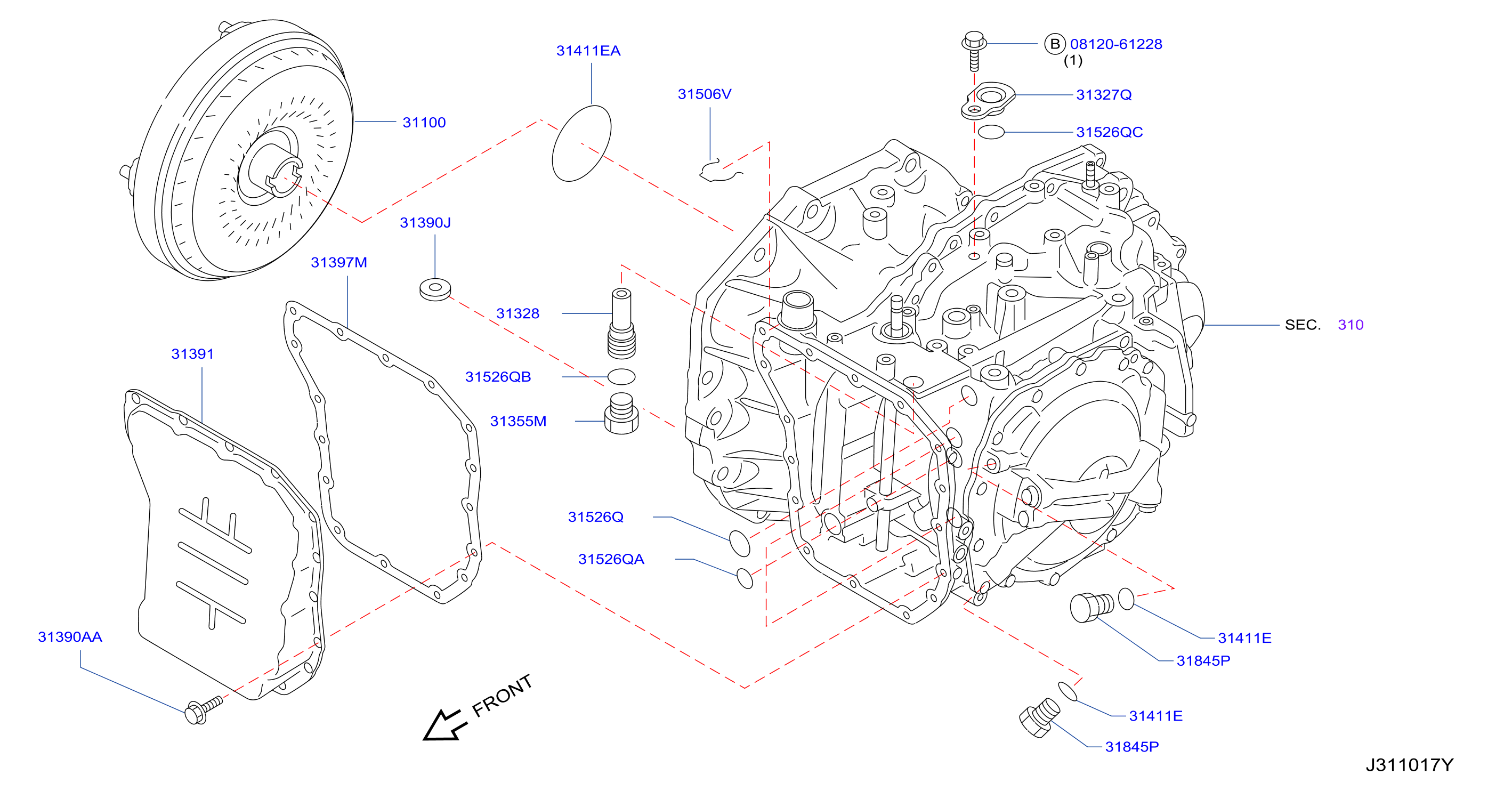 Torque Converter Housing Case Converter Housing
