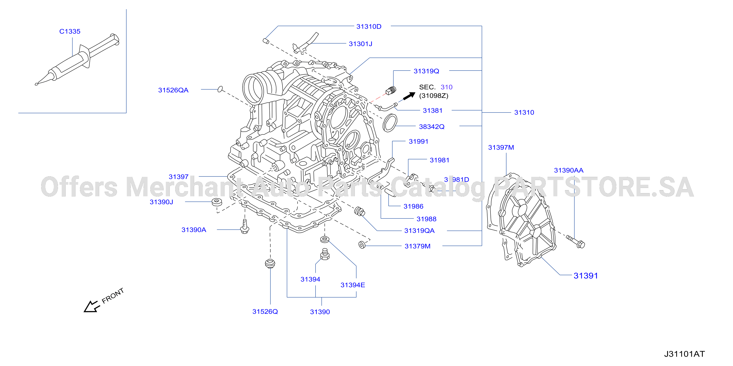 Torque Converter Housing Case Transmission Case