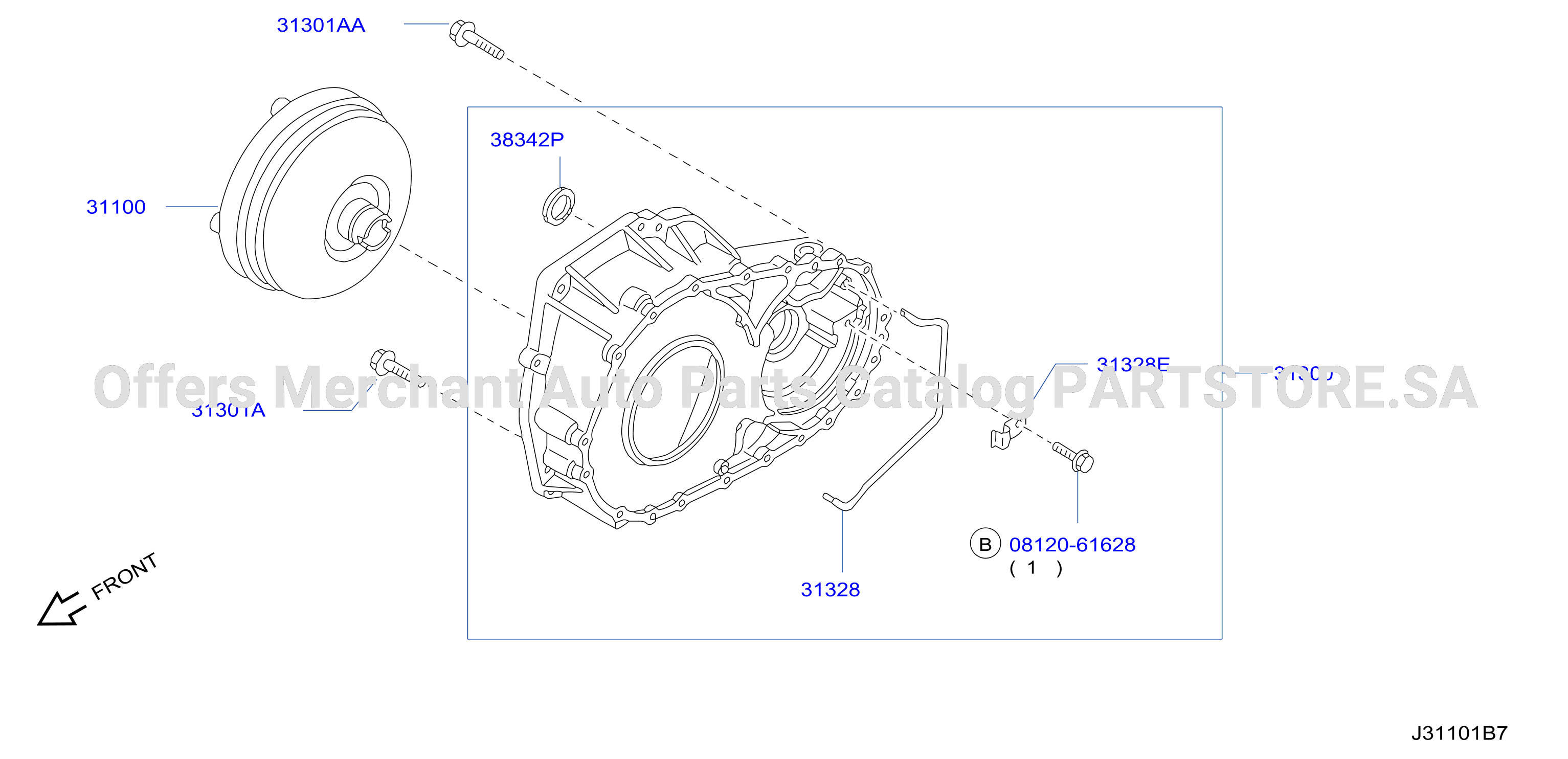 Torque Converter Housing Case Converter Housing