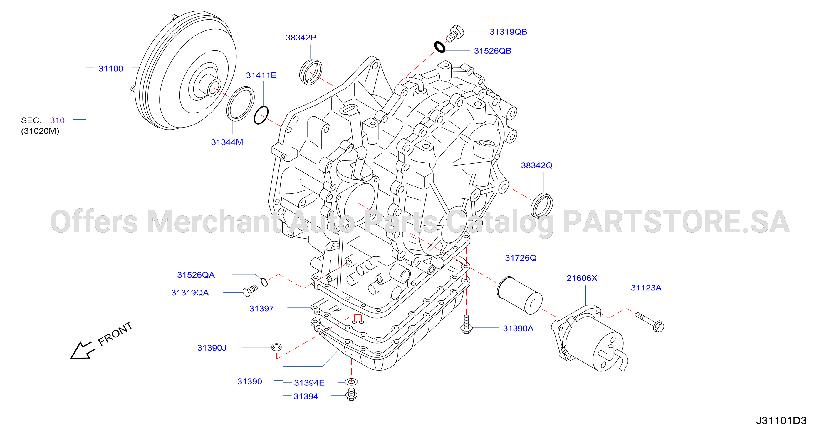 Torque Converter Housing Case
