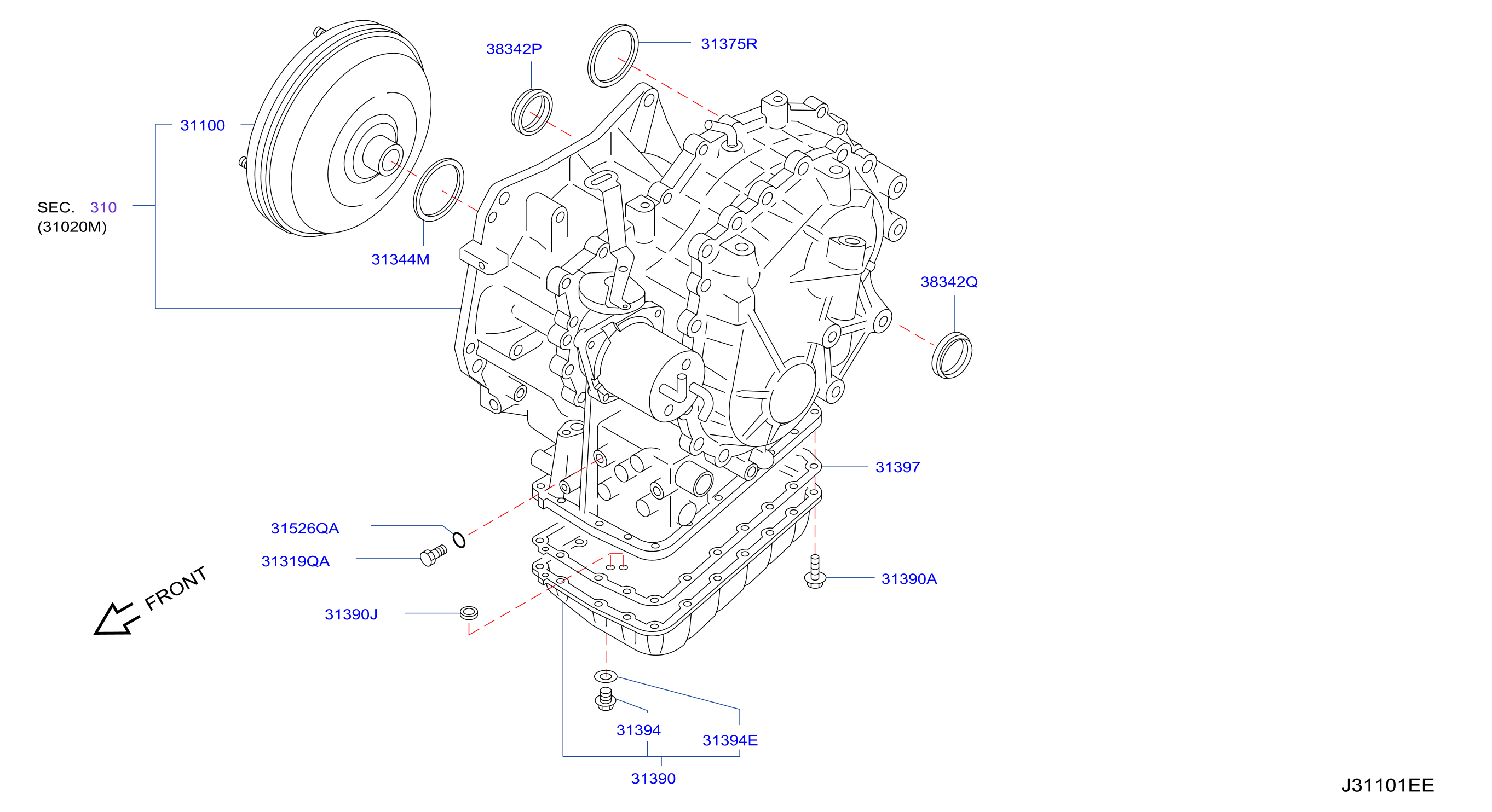 Torque Converter Housing Case Converter Housing