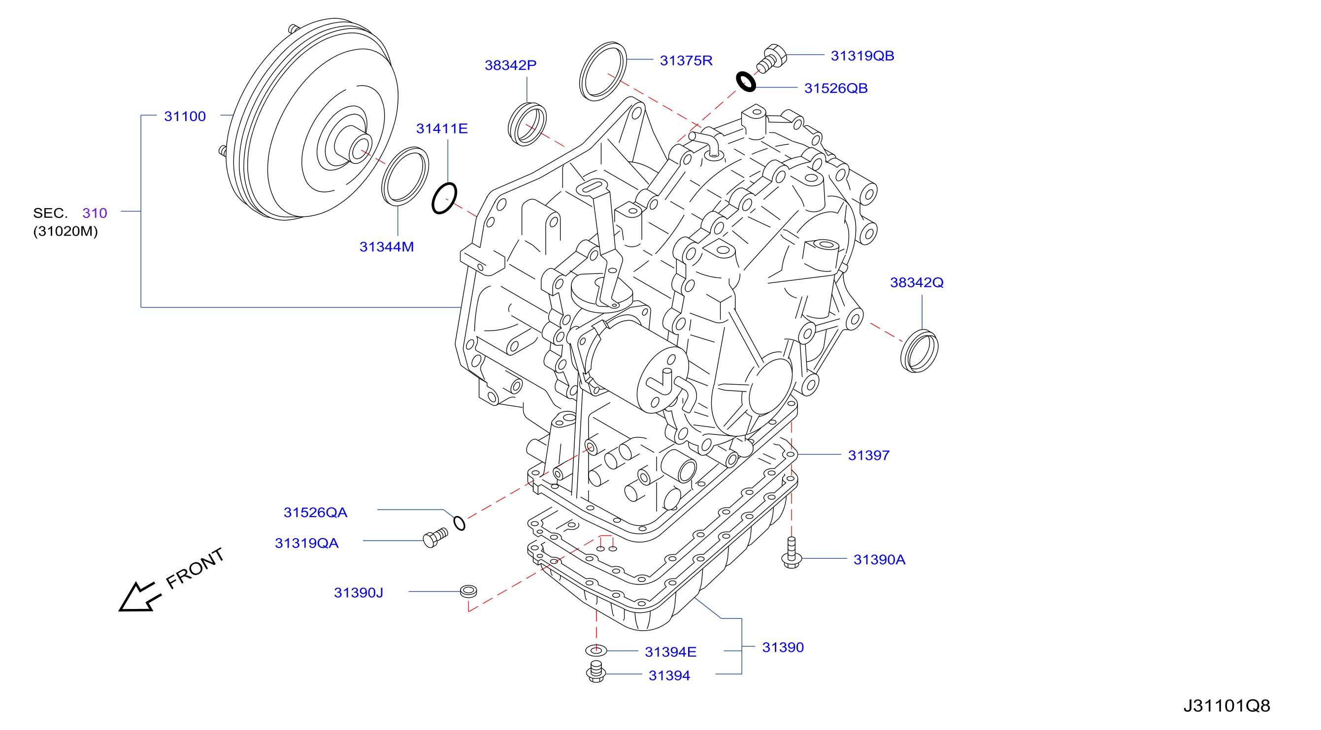 Torque Converter Housing Case