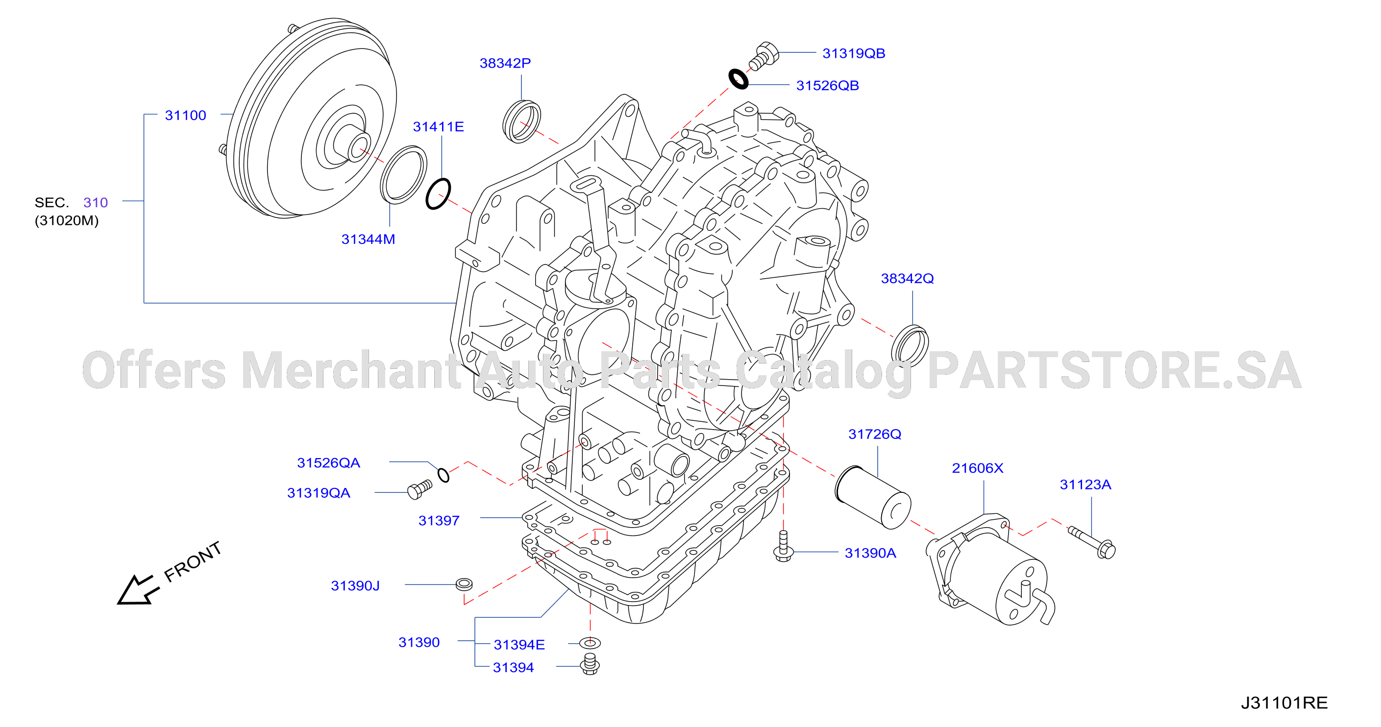 Torque Converter Housing Case Converter Housing
