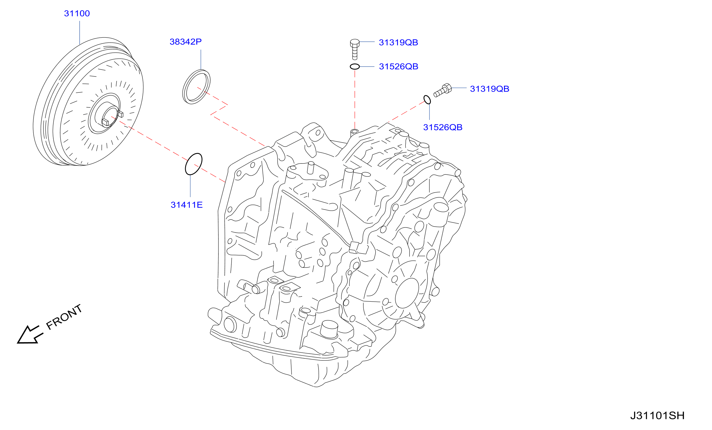 Torque Converter Housing Case Converter Housing
