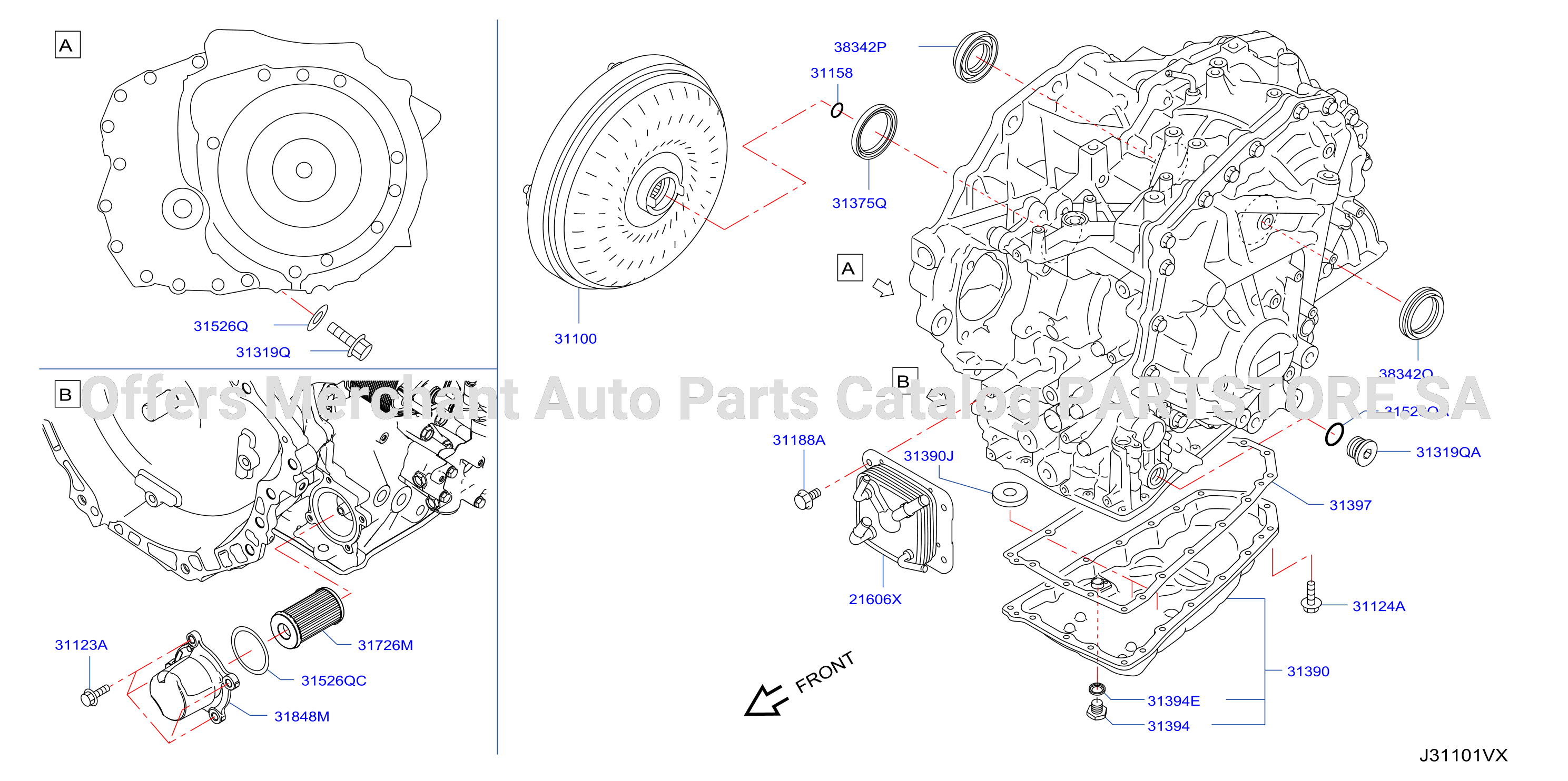 Torque Converter Housing Case Torque Converter Housing Case